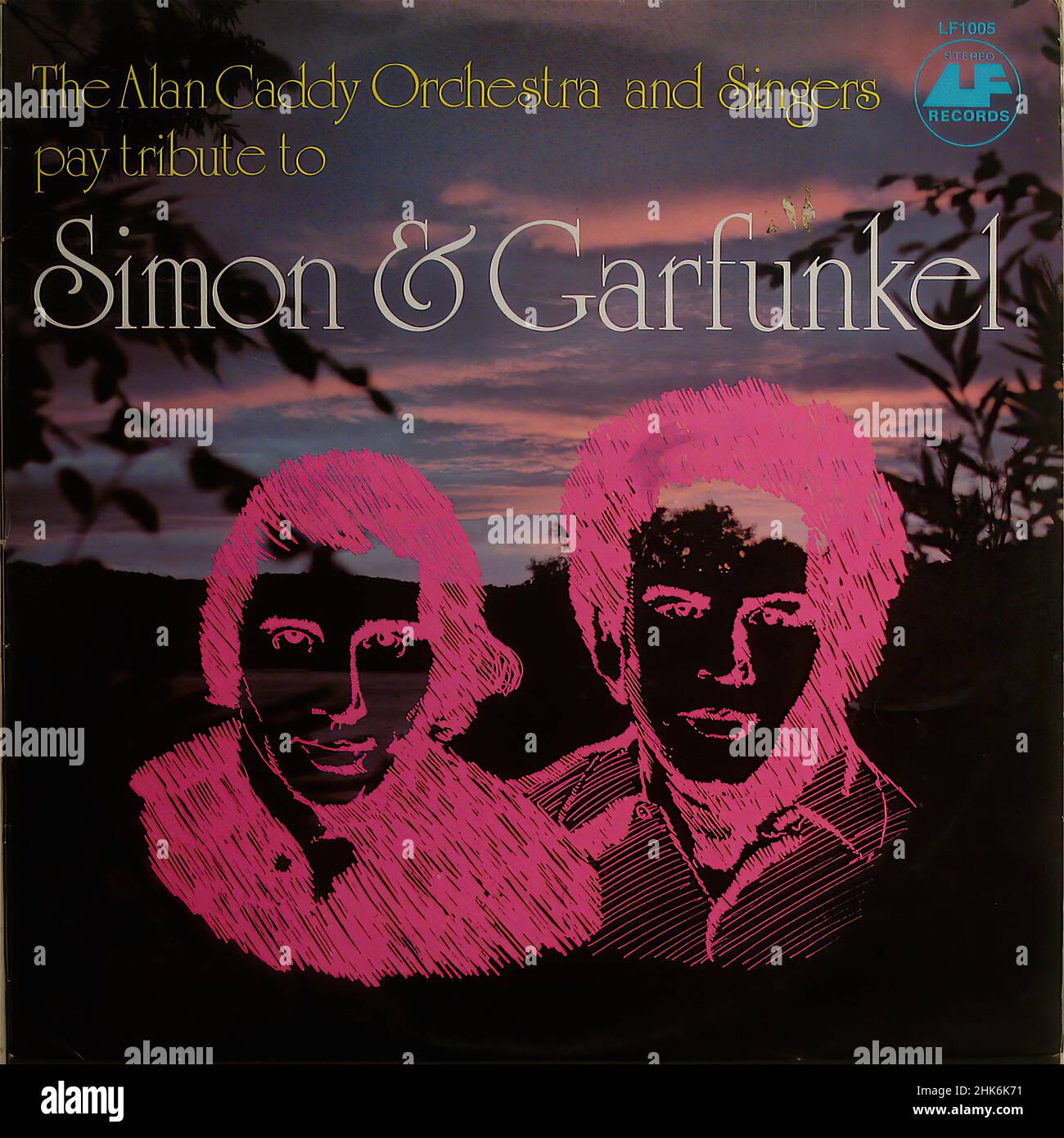 Copertina vintage vinyl record - a & Singers Pay Tribute to Foto Stock