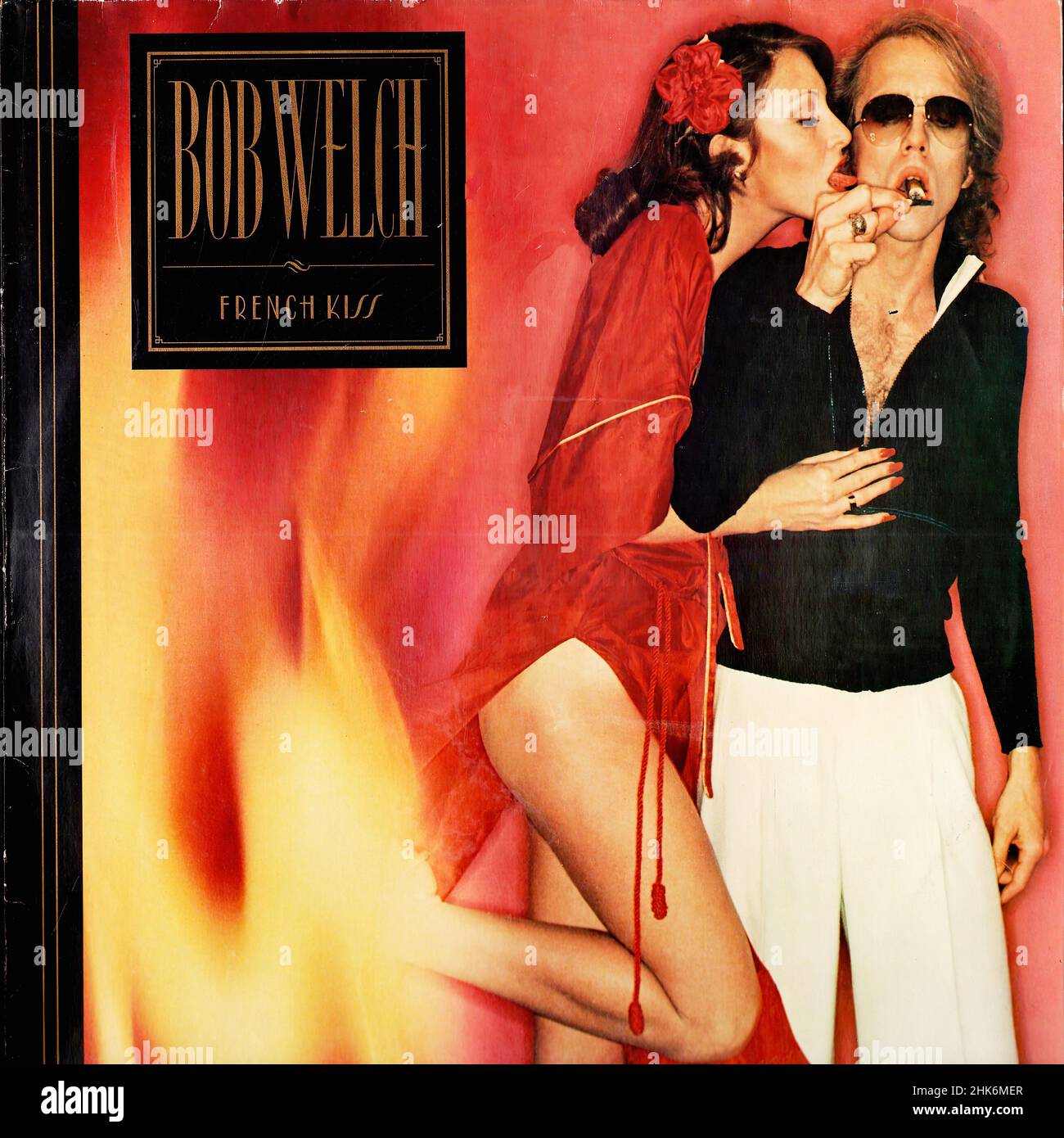 Copertina Vintage vinil record - Welch, Bob - French Kiss - D - 1977 Foto Stock