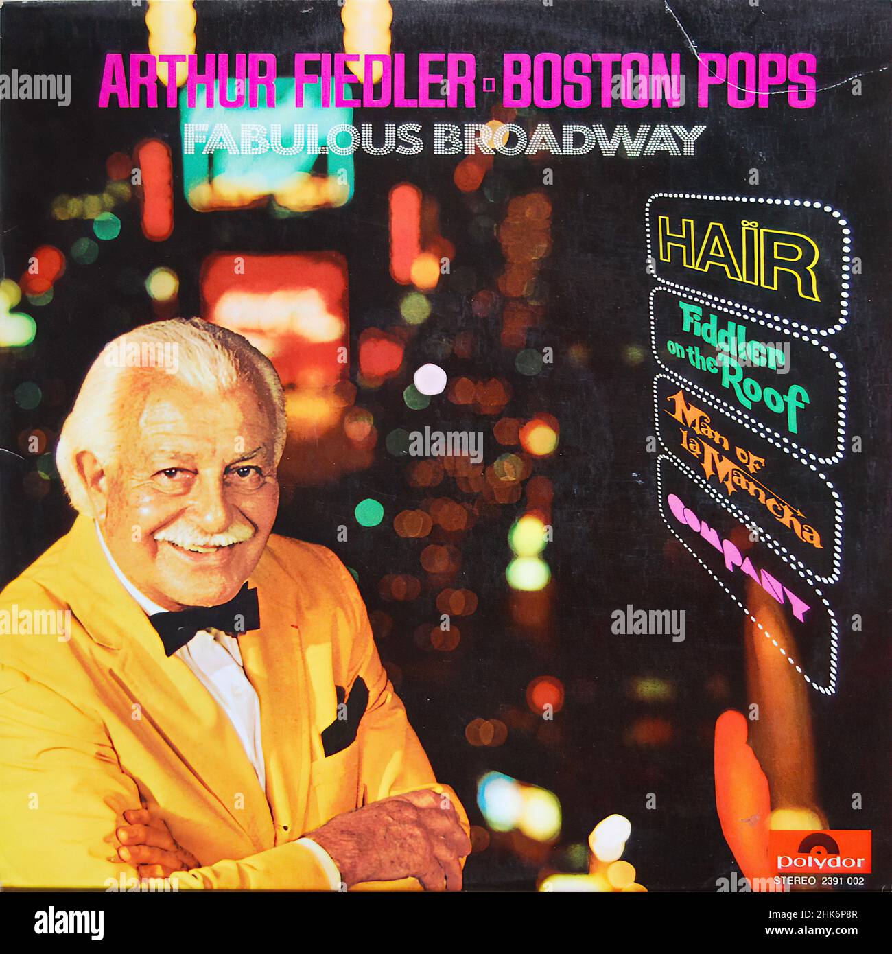 Copertina Vintage vinil record - capelli - Musical - Arthur Fiedler Foto Stock