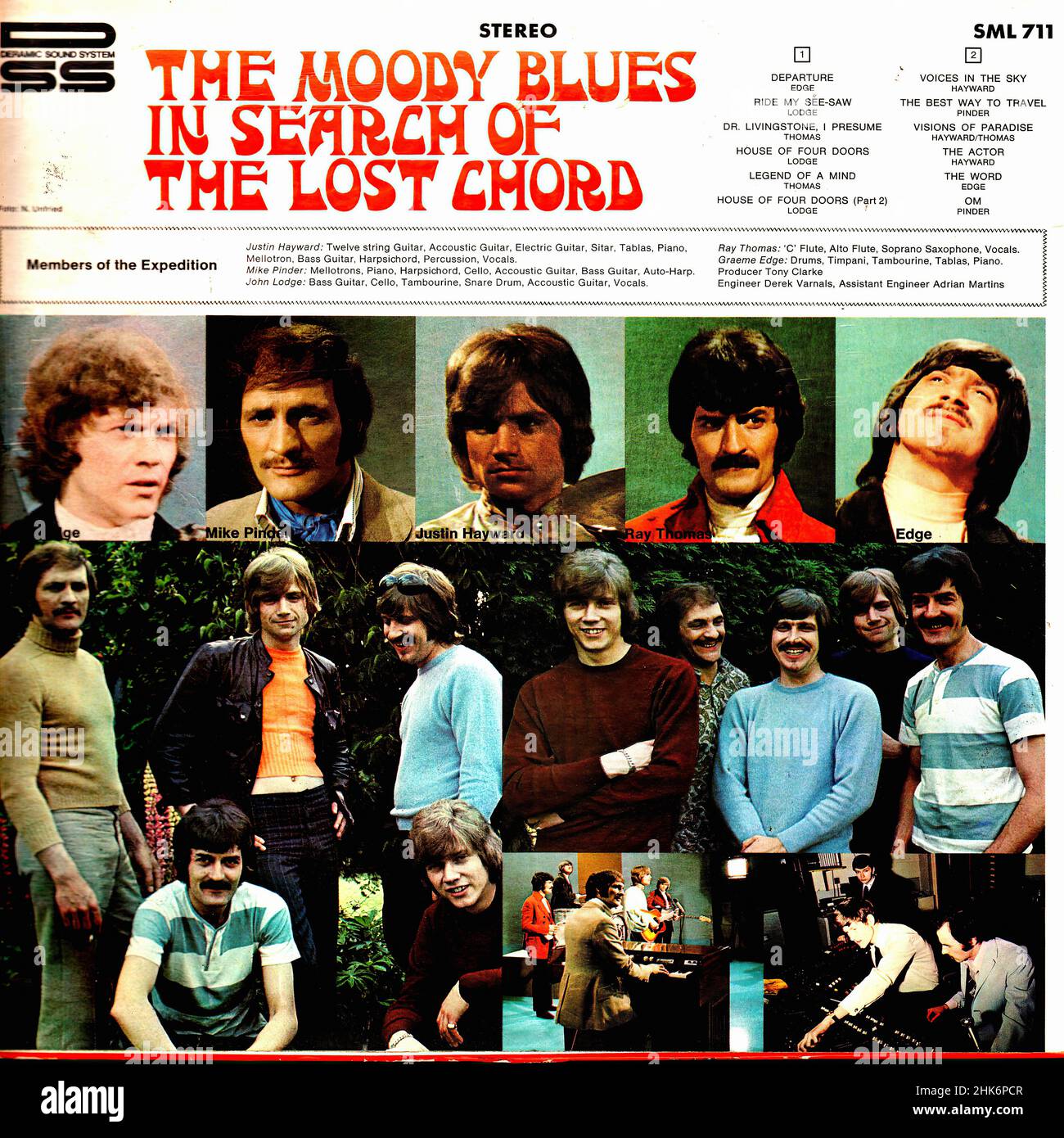 Copertina Vintage vinyl record - Moody Blues, The - alla ricerca del cordone perduto - D - 1968 01 Foto Stock