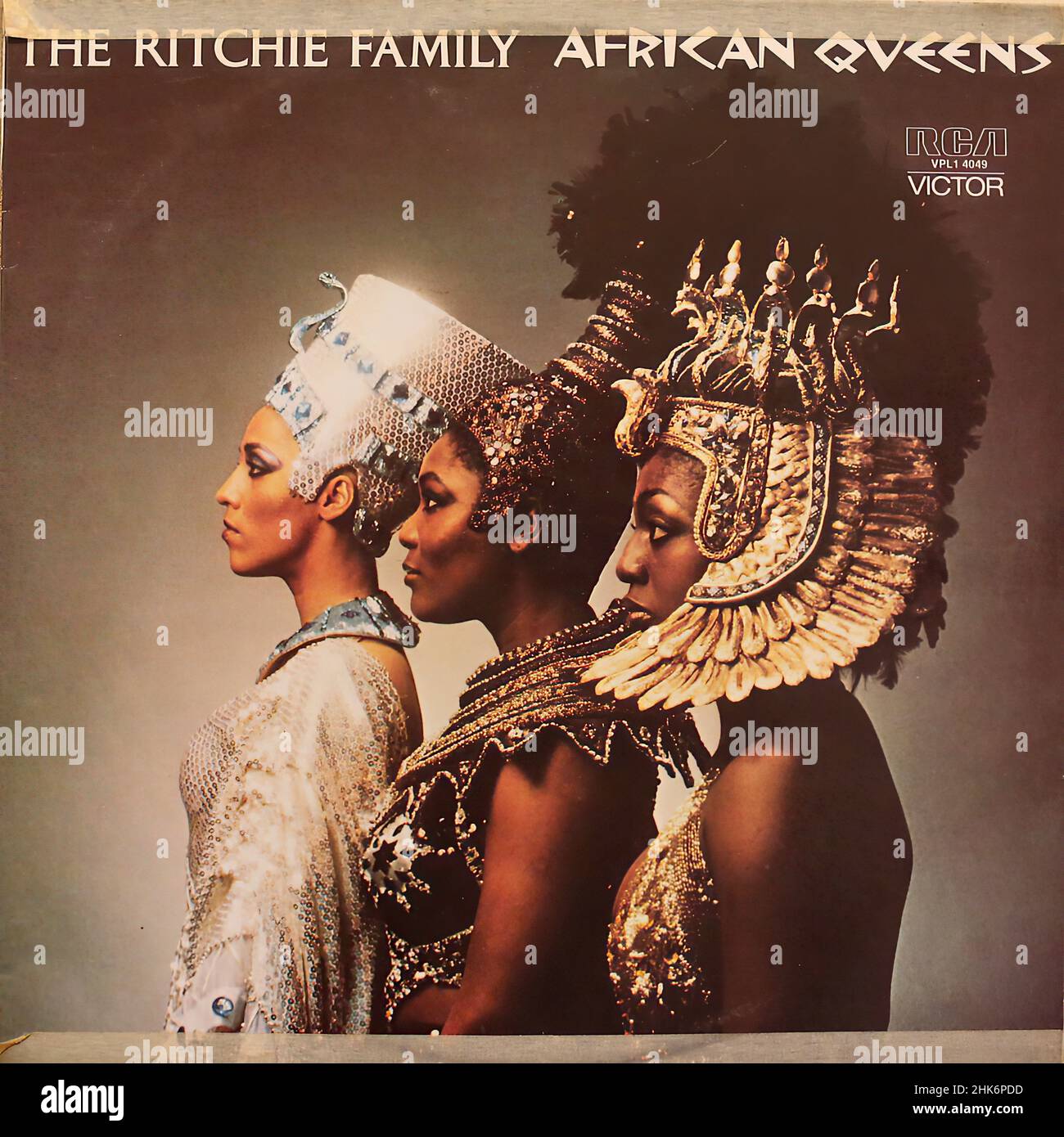 Copertina Vintage Vinyl record - la famiglia Ritchie - African Queens Foto Stock