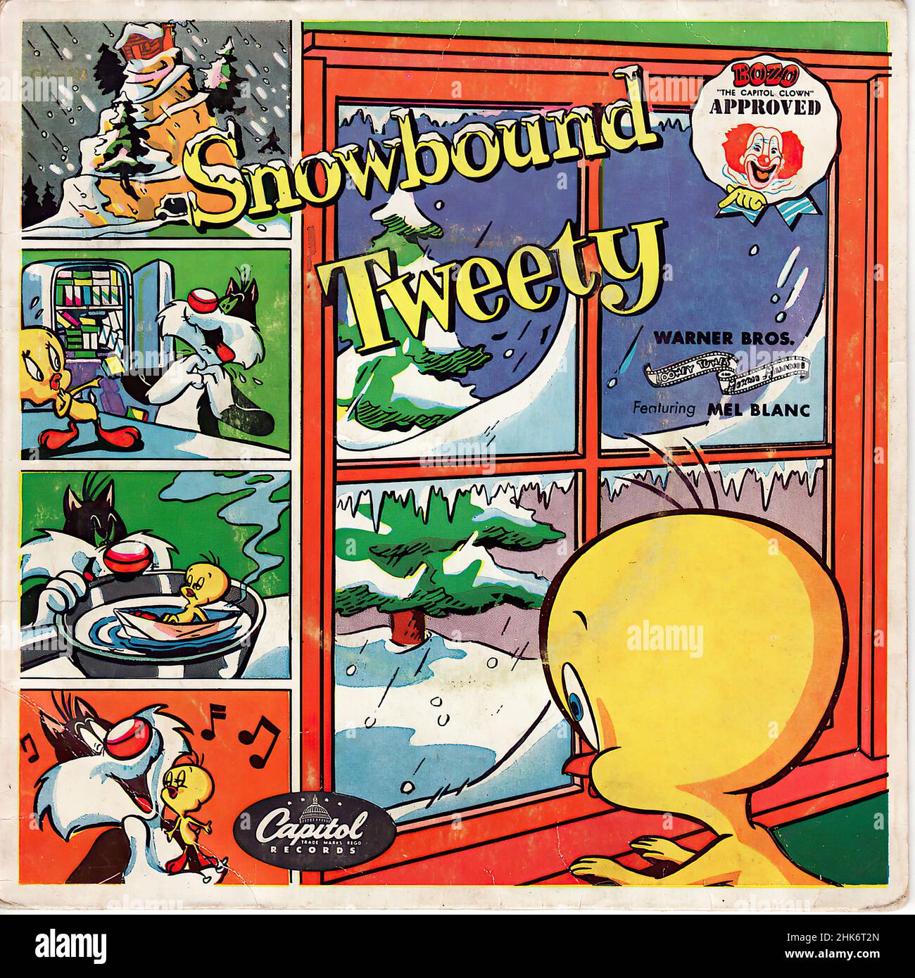 Copertina Vintage vinyl record - Childrens - Snowbound Tweety Foto Stock