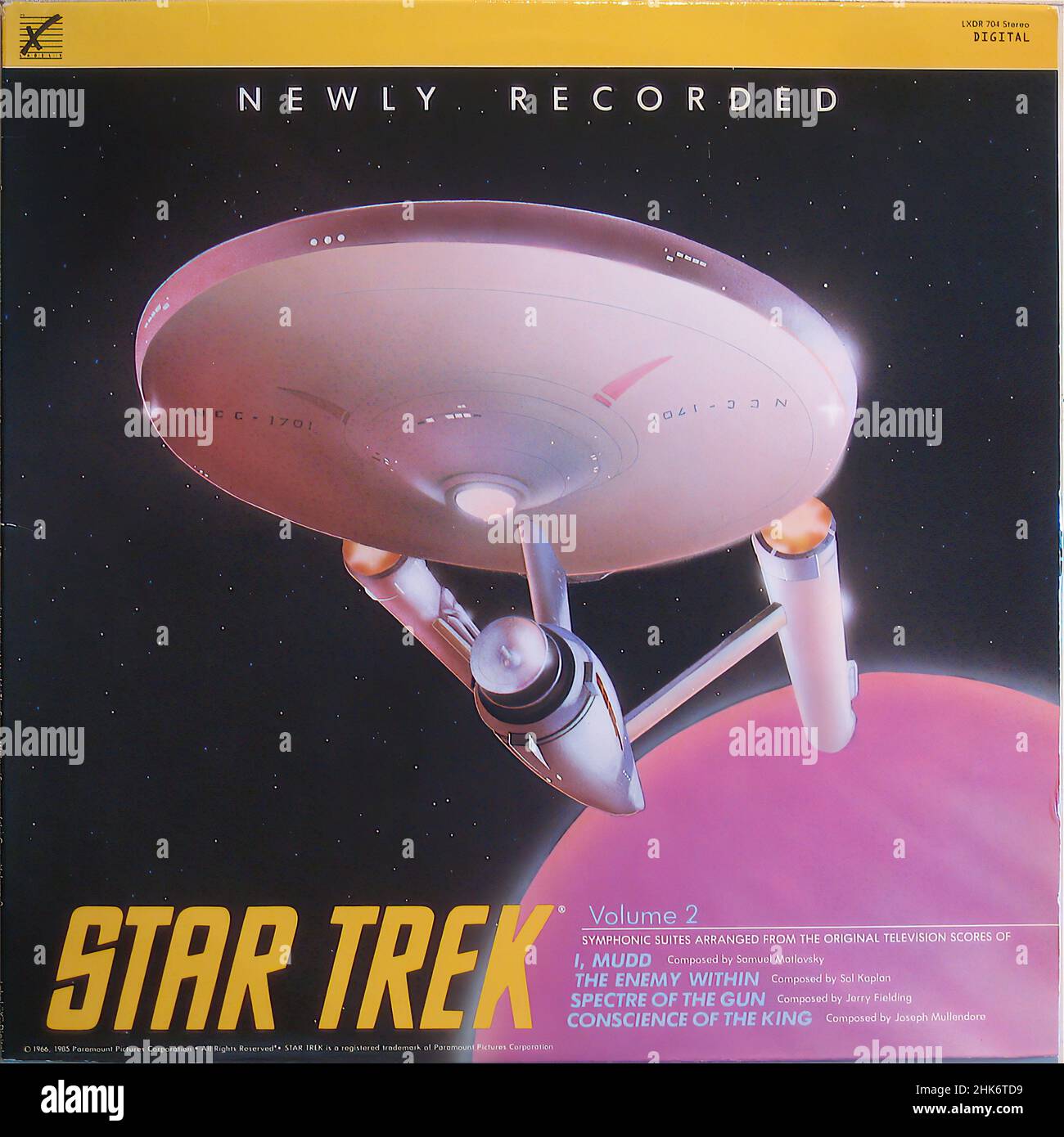 Copertina Vintage Vinyl record - Soundtrack - Televisione - Star Trek - Volume 2 Foto Stock