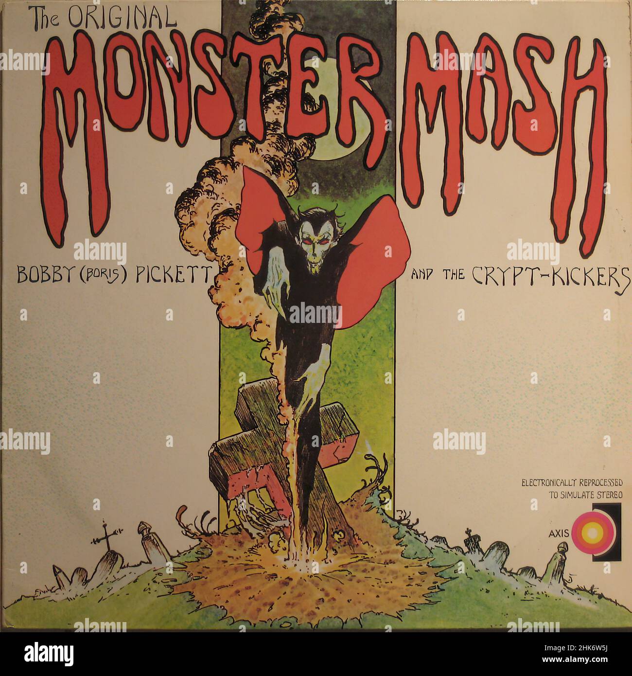 Copertina Vintage in vinile - Bobby Pickett e The Crypt Kickers - Monster Mash Foto Stock