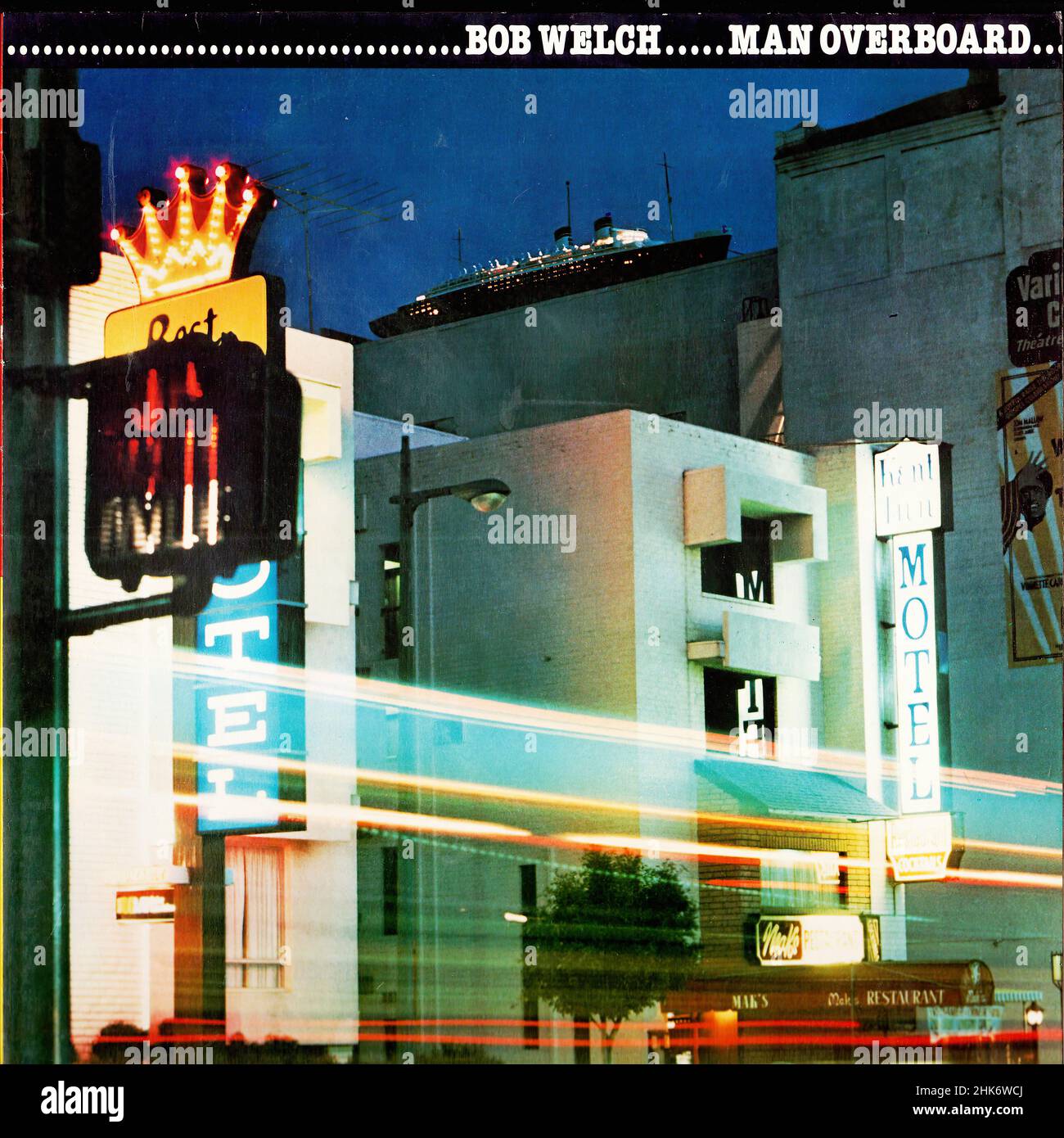 Copertina Vintage Vinyl record - Welch, Bob - Man Overboard - D - 1980 Foto Stock