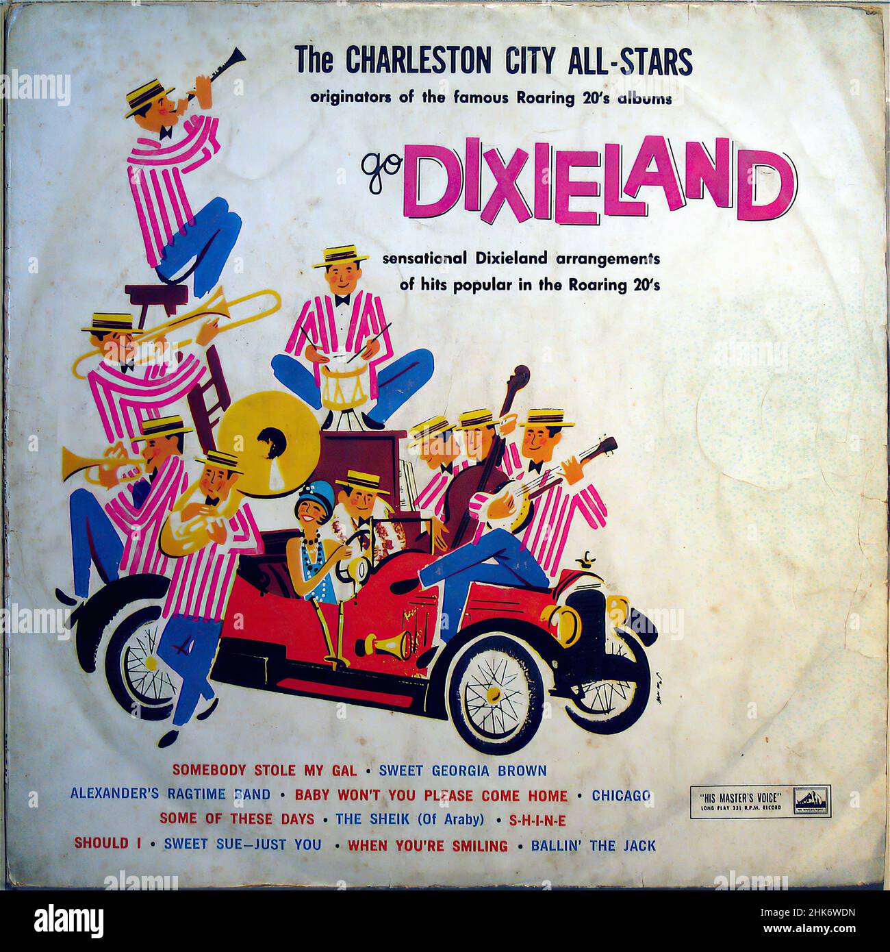 Copertina Vintage Vinyl record - Charleston City All-Stars - Dixieland Foto Stock