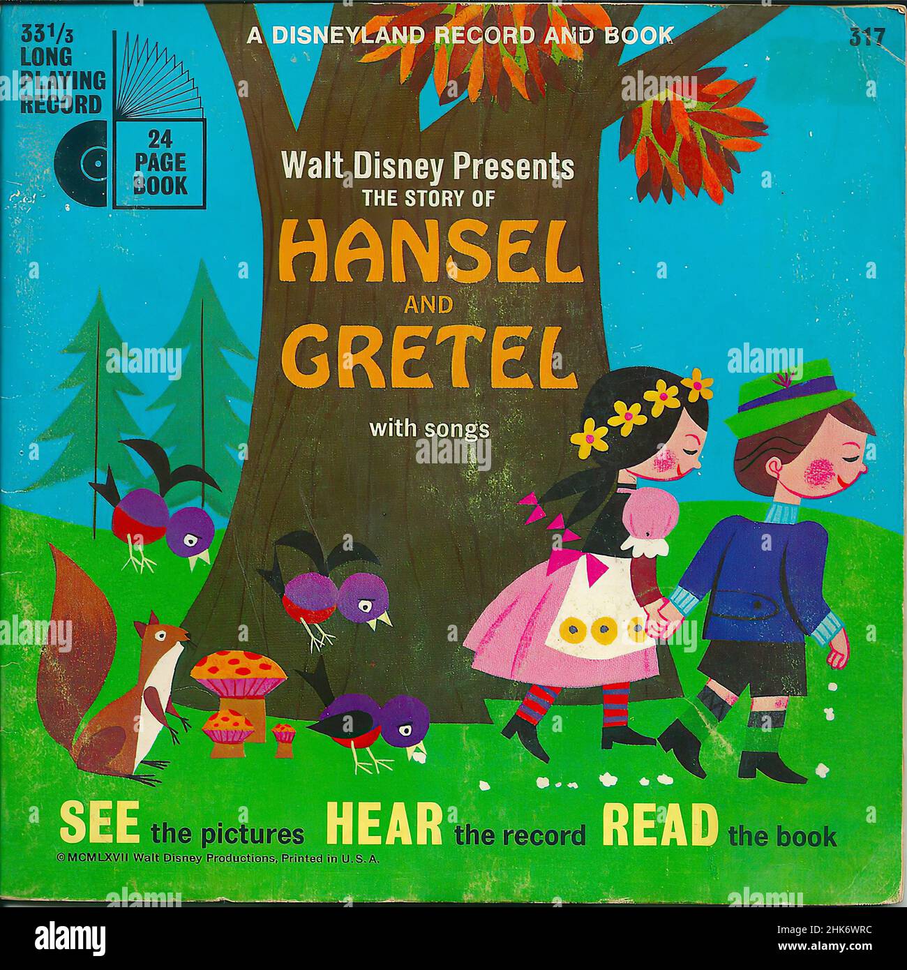 Copertina Vintage in vinile - Hansel & Gretal Foto Stock