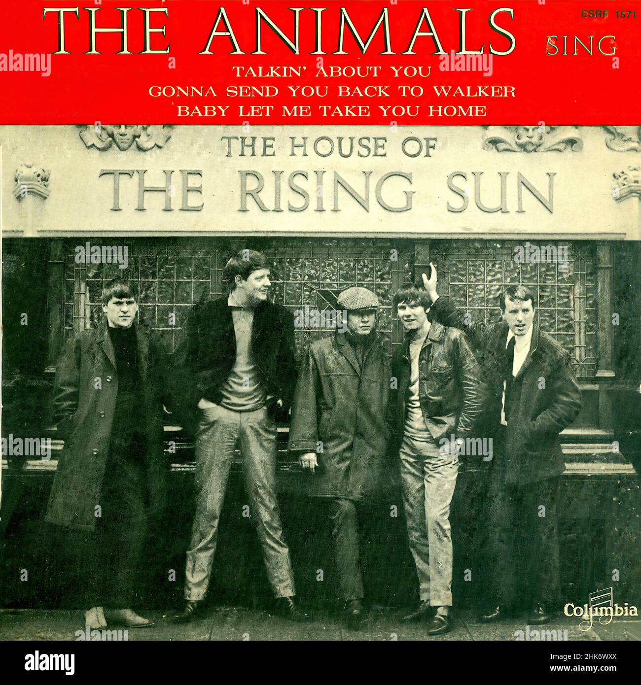 Copertina del disco in vinile d'epoca - Animali, la - Casa del Sole Rising  - EP - F 1964 Foto stock - Alamy