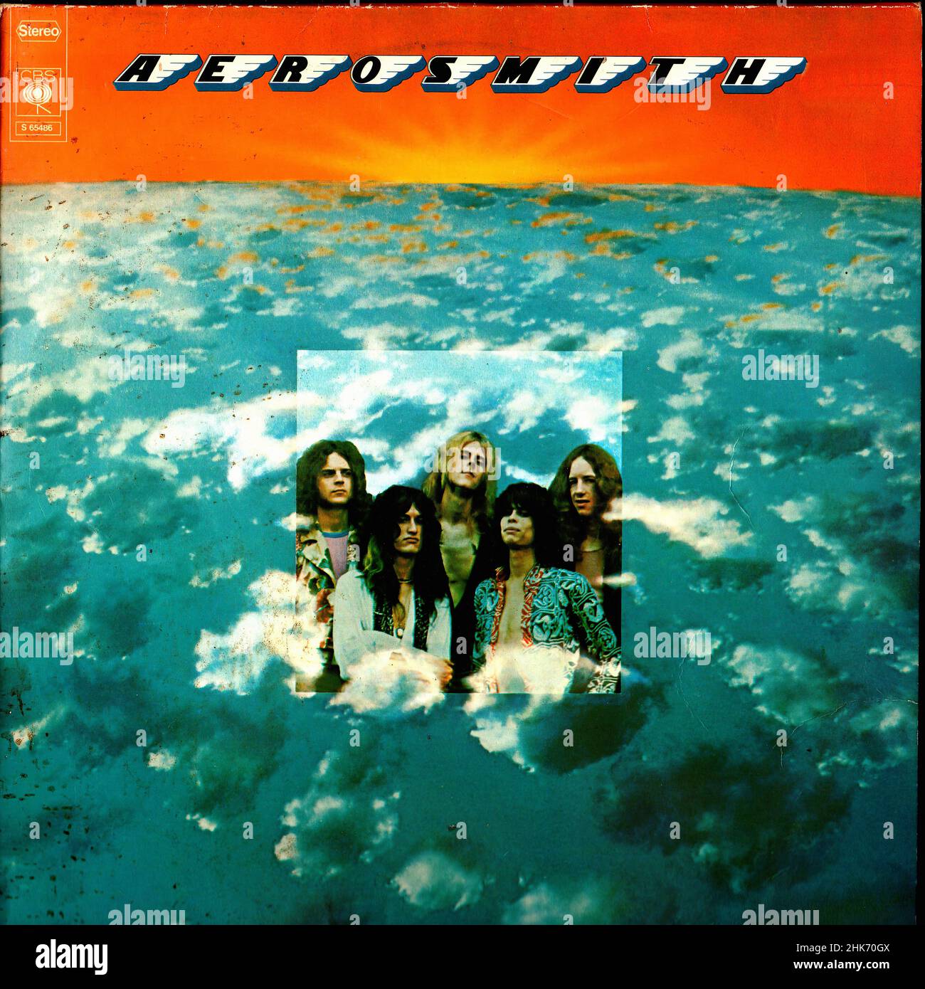 Copertina Vintage vinil record - Aerosmith - Aerosmith - NL - 1973 Foto Stock