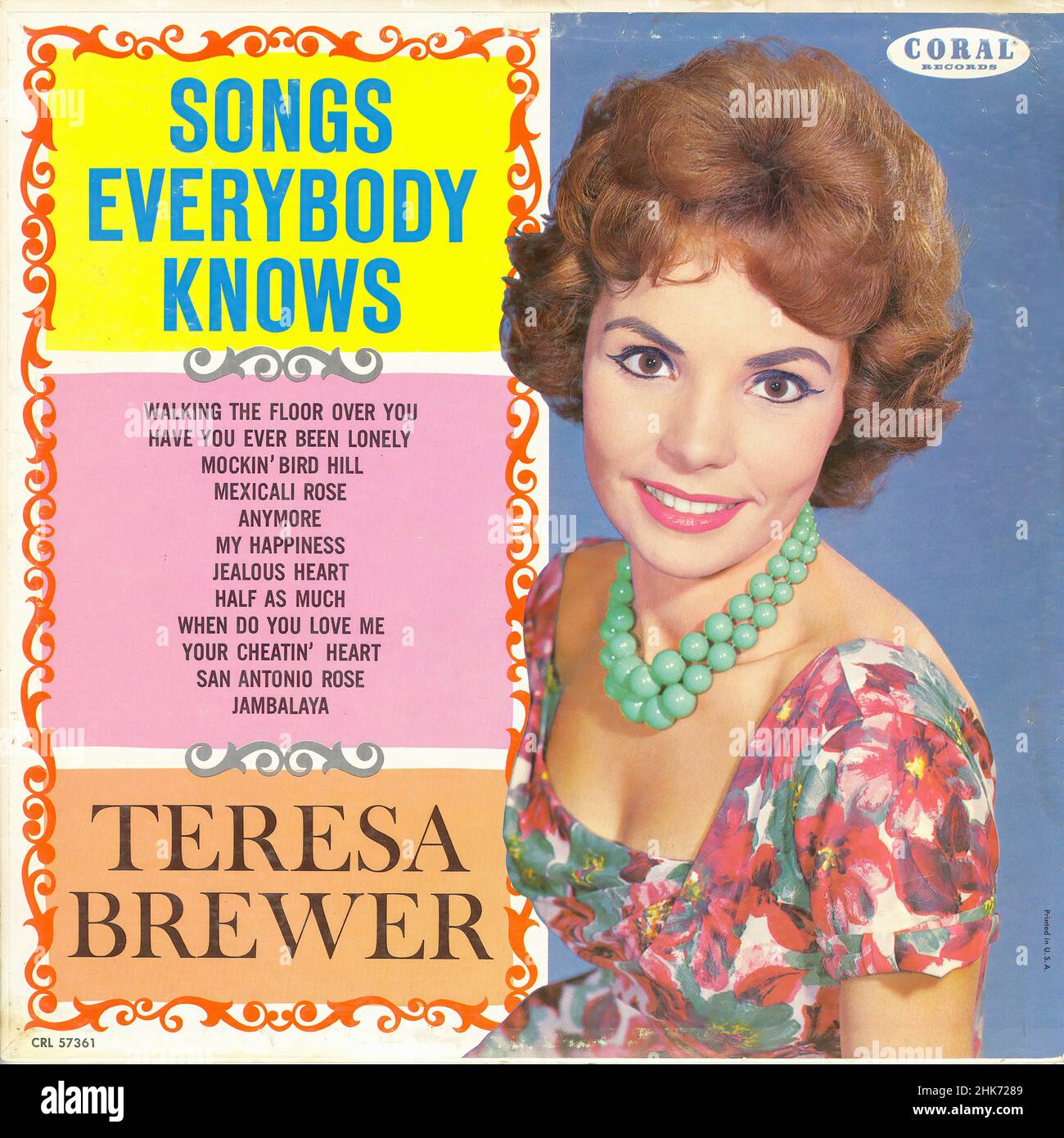 Canzoni che tutti sanno - Vintage Musical Vinyl Album Foto Stock