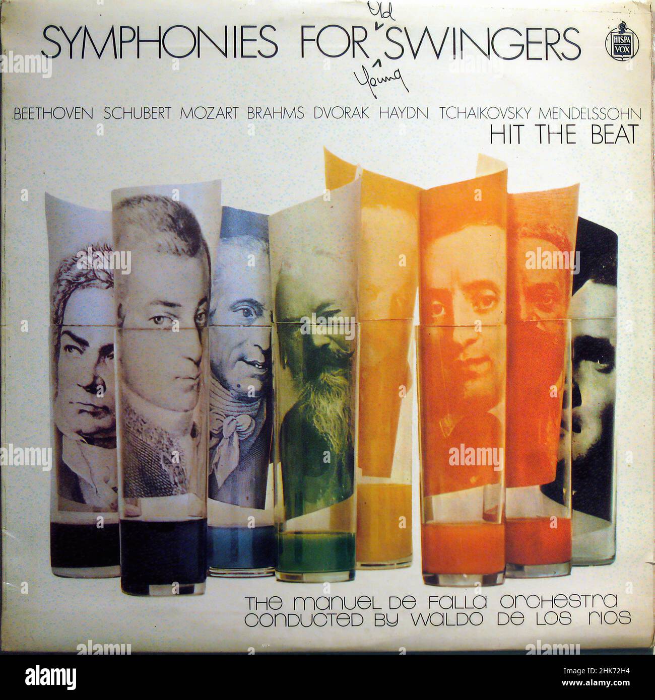 Copertina Vintage Vinyl record - Symphonies per Swingers Foto Stock