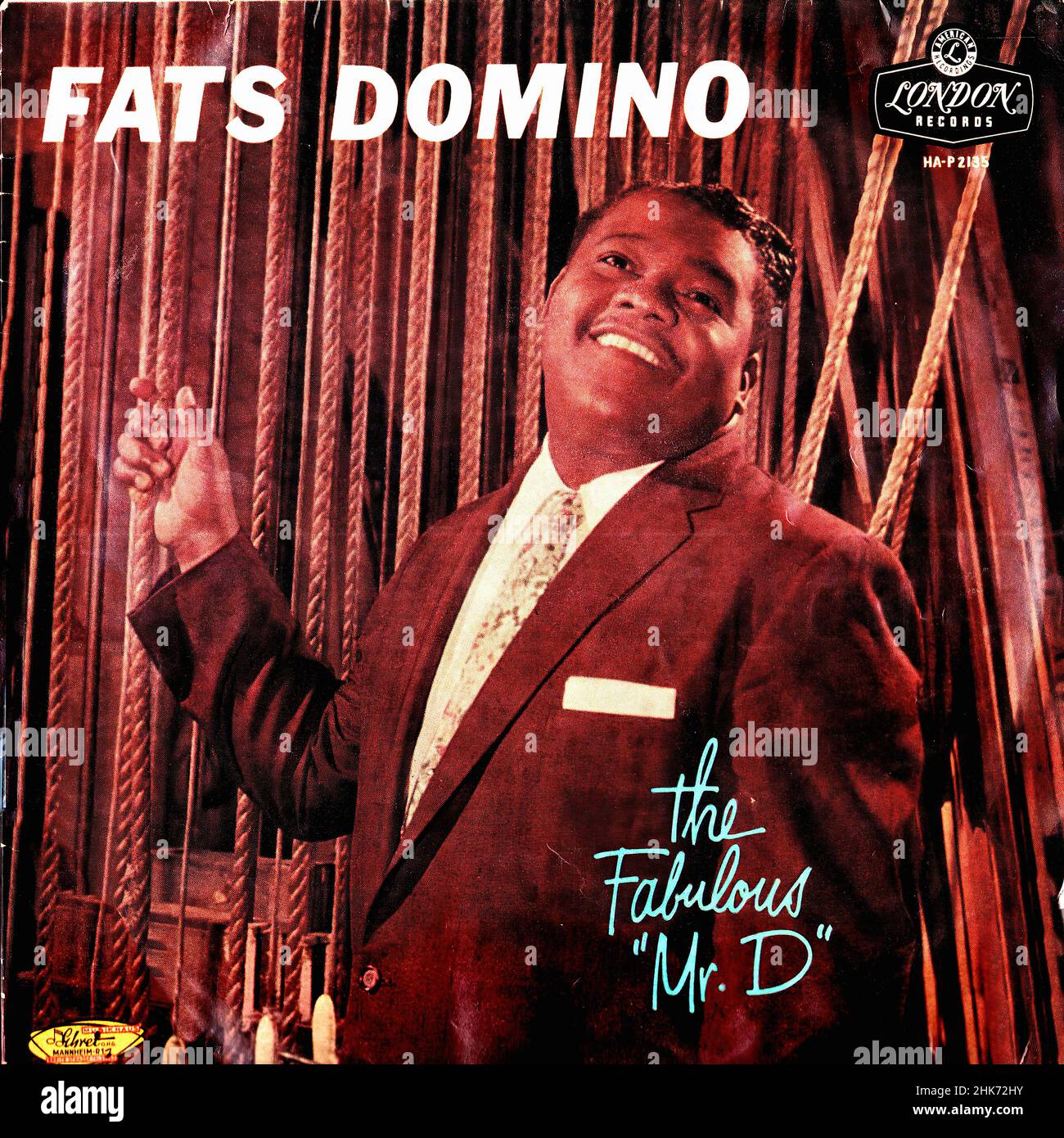 Copertina Vintage vinyl record - Domino, Fats - The Fabulous MR D - UK - 1958 Foto Stock