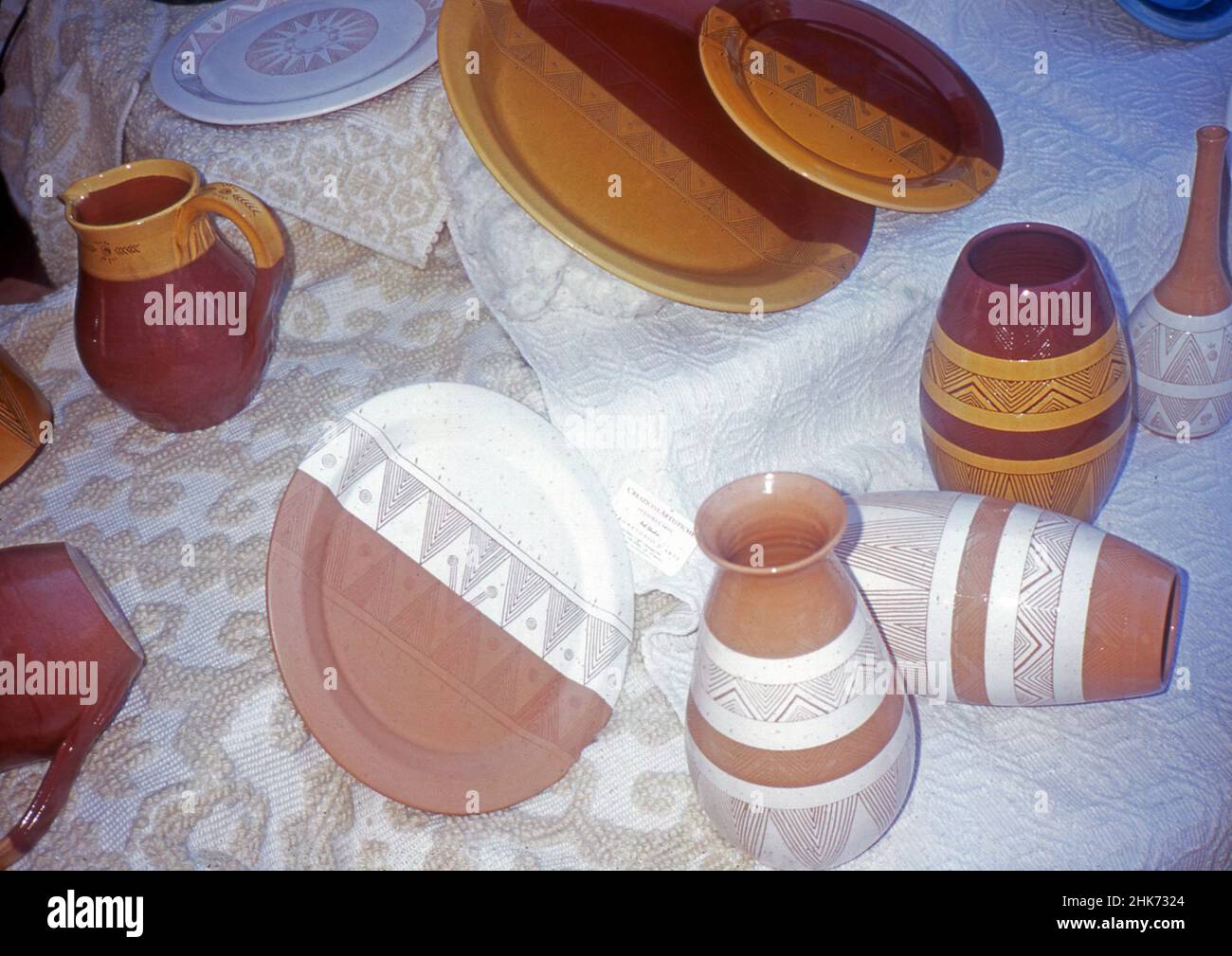 Ceramica artistica sarda (scannerizzata da colorslide) Foto Stock