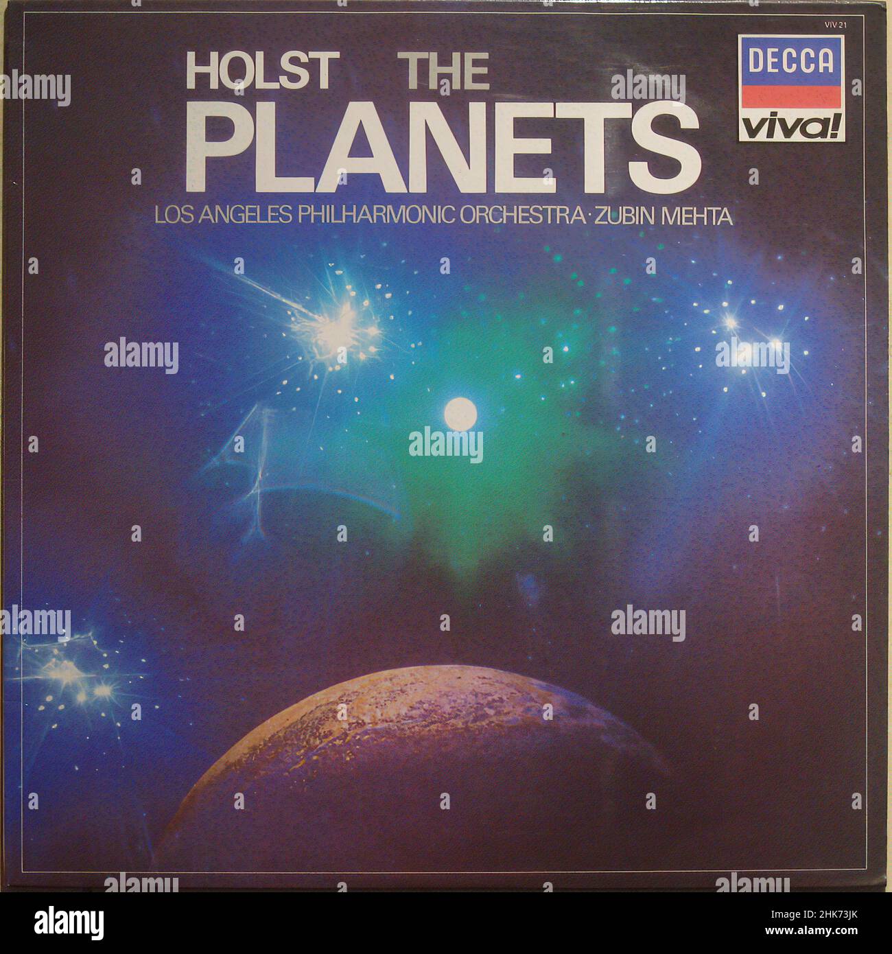 Copertina Vintage vinil record - Holst - i pianeti Foto Stock