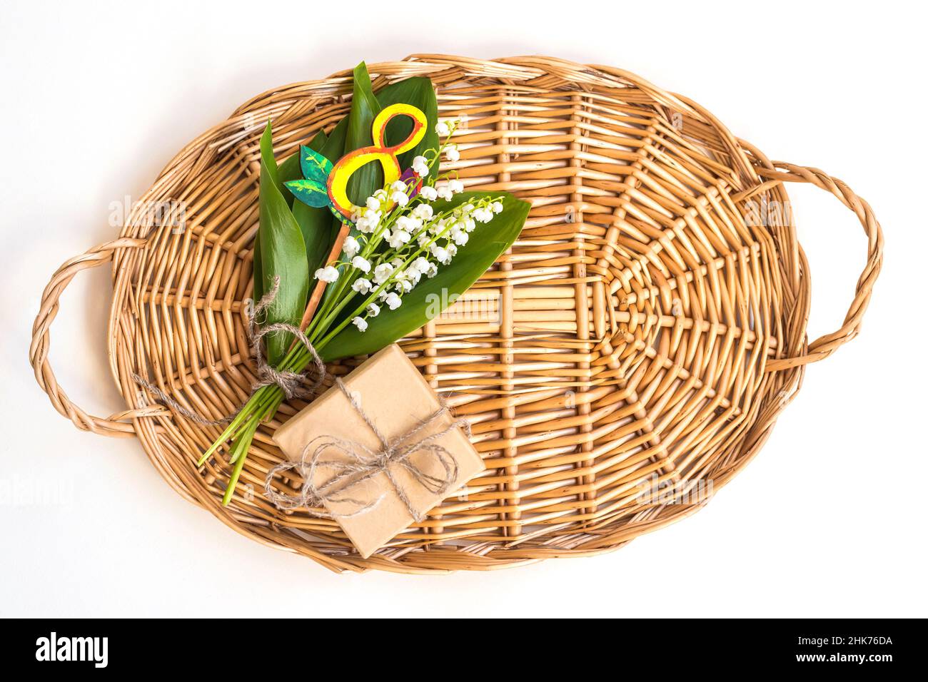 Biglietto d'auguri per la Giornata Internazionale della Donna del 8th marzo. Foto Stock