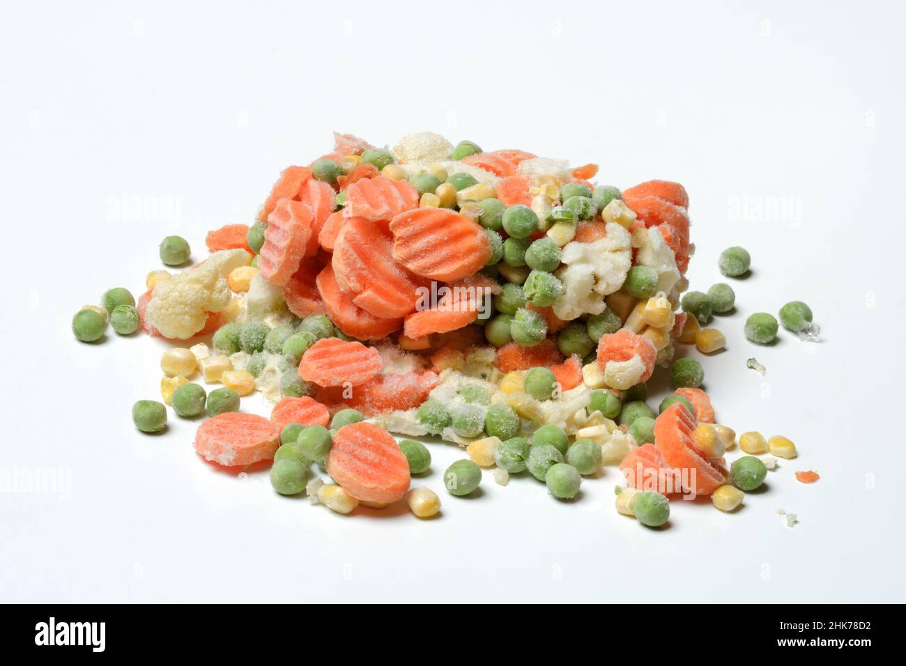 Verdure surgelate, cibo surgelato Foto Stock