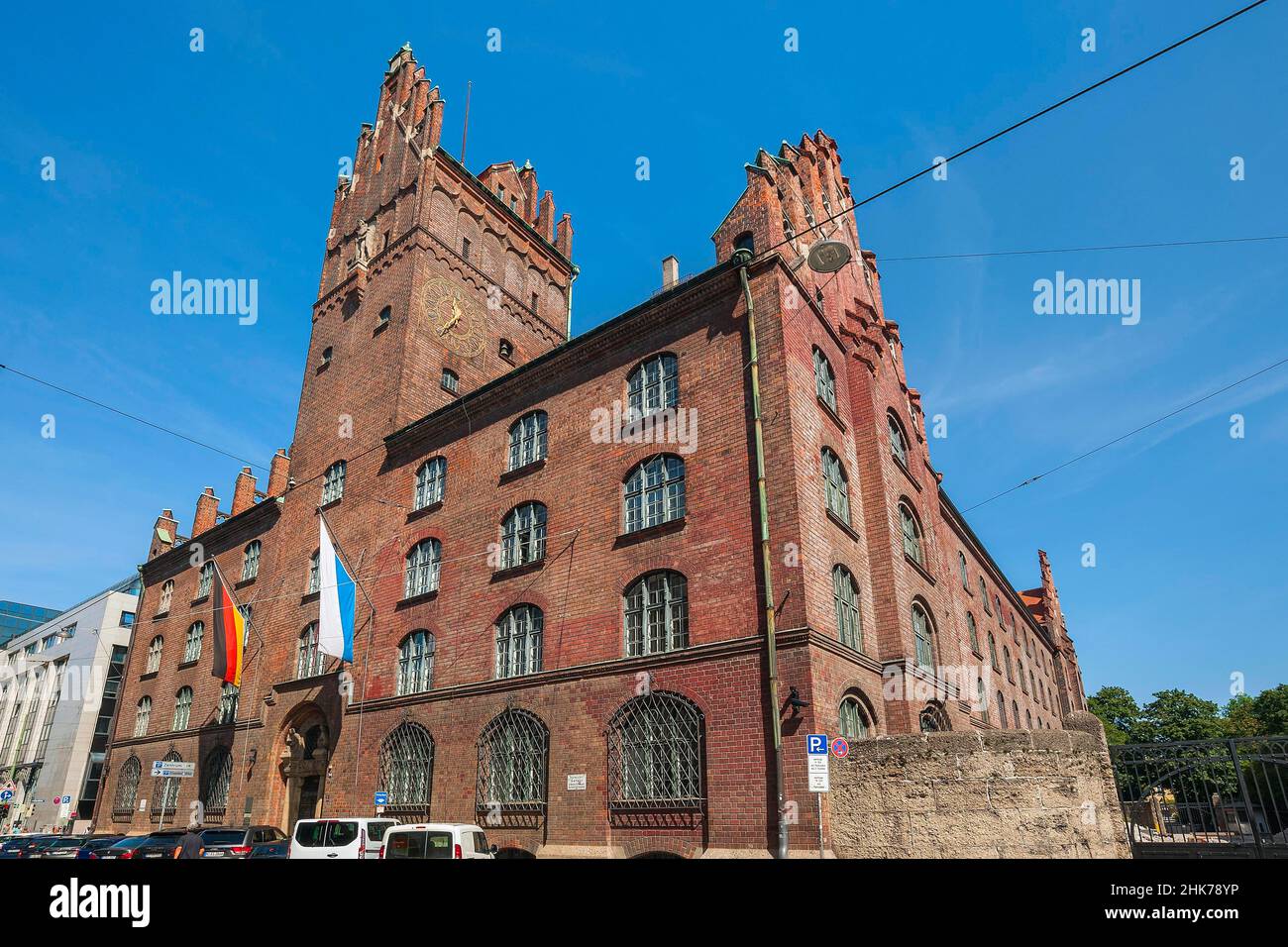 Nuovo tribunale di Friedrich von Thiersch 1905, Corte Regionale superiore e Corte costituzionale bavarese, Monaco, Baviera, Germania Foto Stock