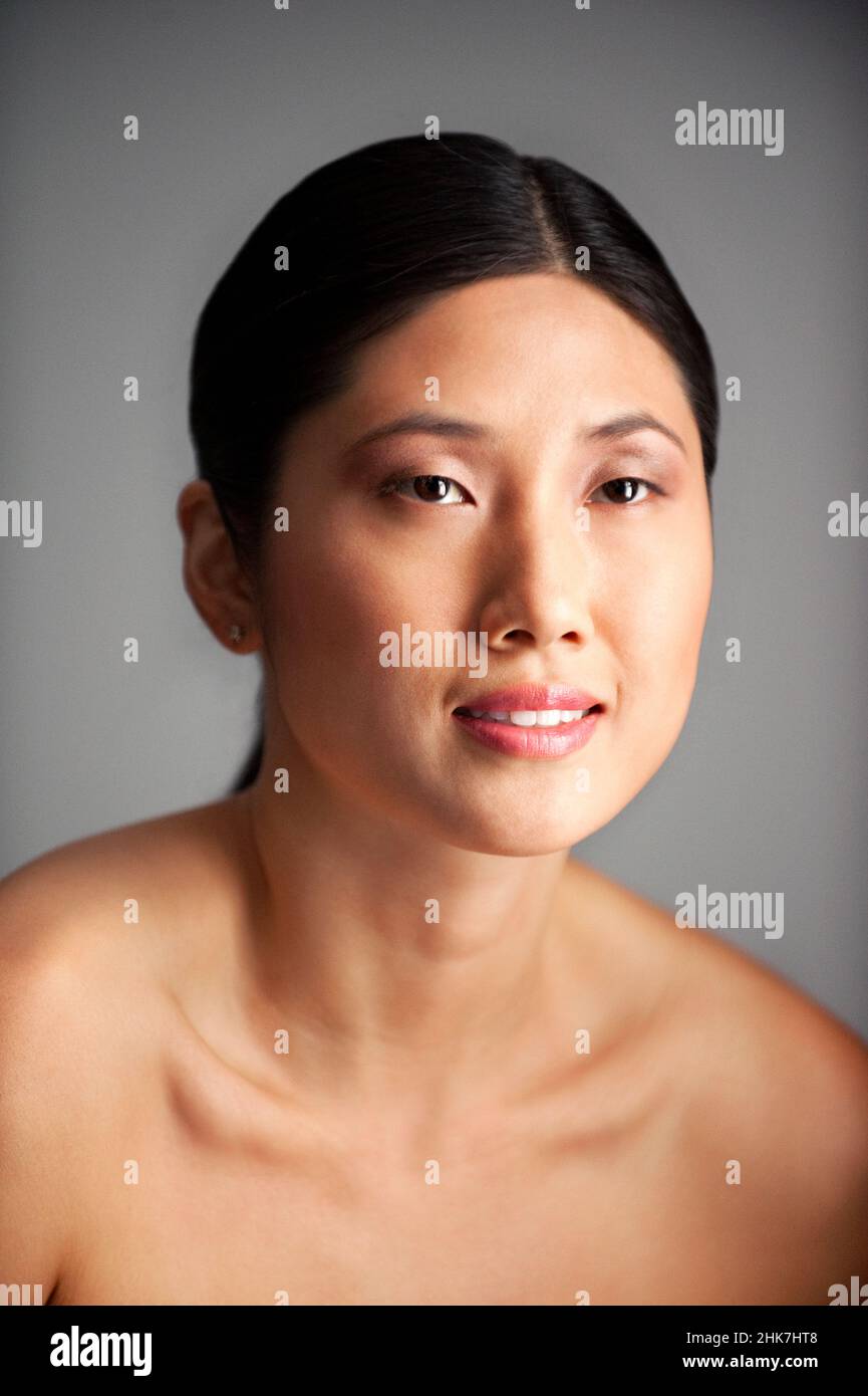 Foto di bellezza della giovane donna asiatica Foto Stock