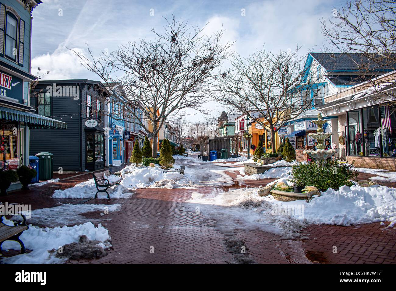Downtown Cape May New Jersey Landscape Foto Stock