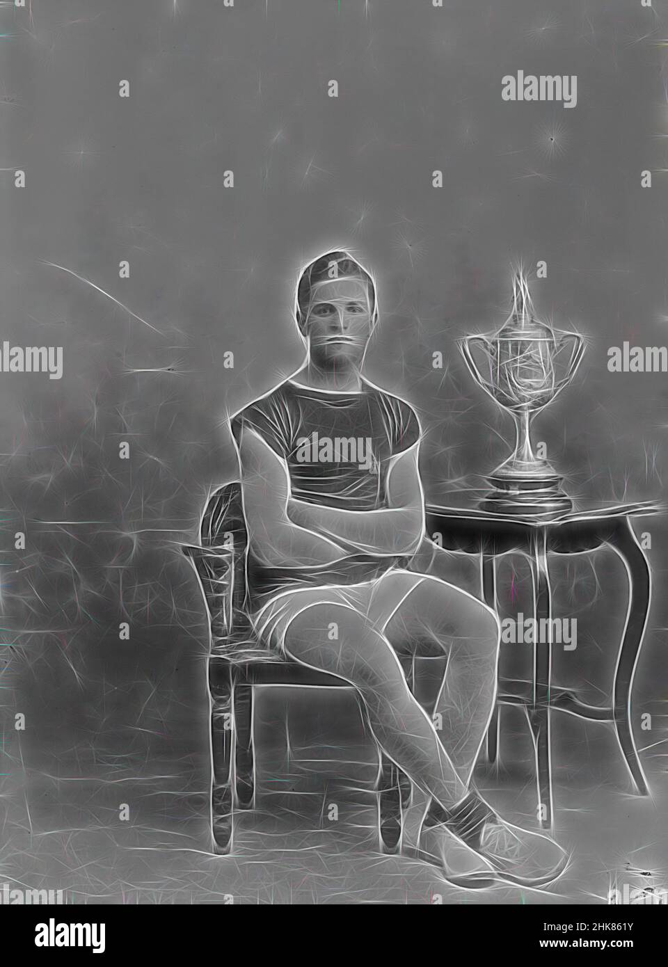 Ispirato da Cook 12 15/-, Berry & Co, circa 1920, Wellington, Reimagined by Artotop. L'arte classica reinventata con un tocco moderno. Design di calda e allegra luminosità e di raggi di luce. La fotografia si ispira al surrealismo e al futurismo, abbracciando l'energia dinamica della tecnologia moderna, del movimento, della velocità e rivoluzionando la cultura Foto Stock