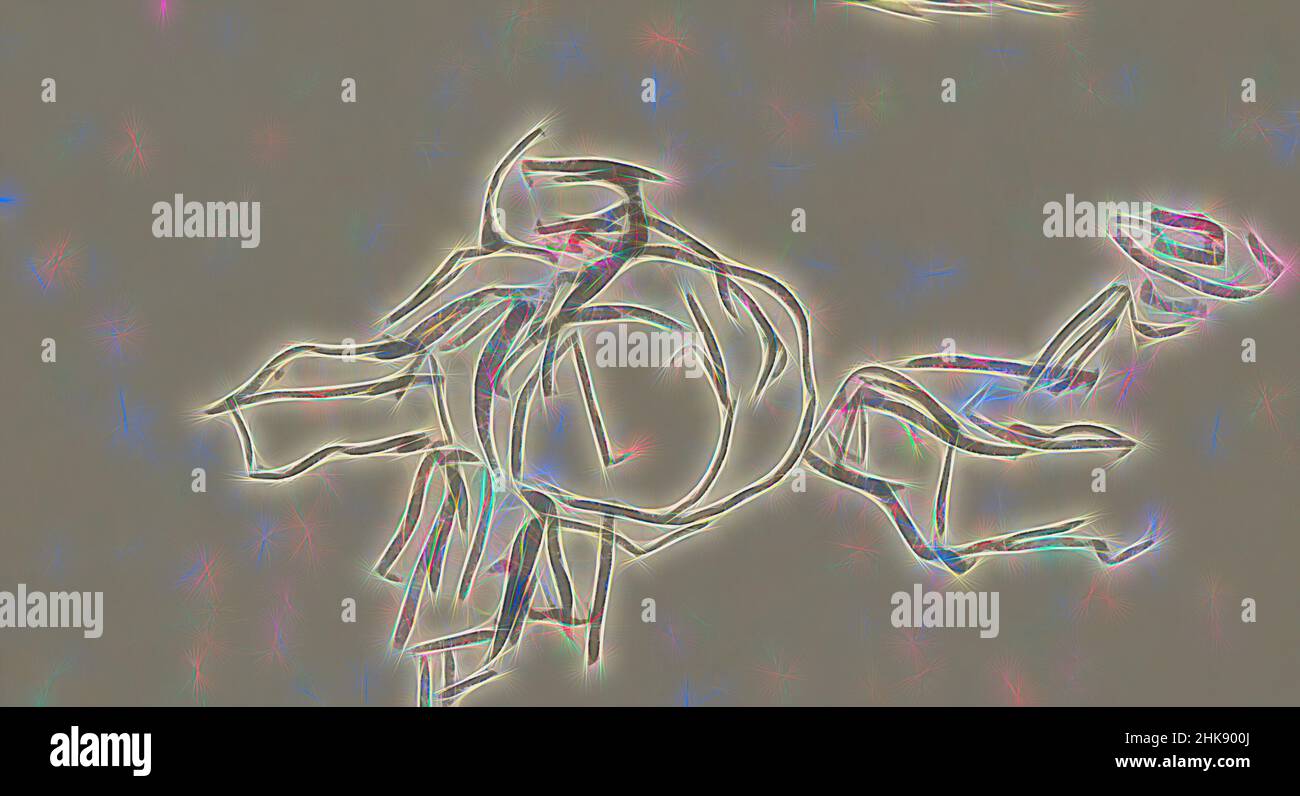 Ispirato al centro la gru della cucina di catrame. A destra uno studio delle figure portanti. Prinseneilandsgracht ad Amsterdam Paesi Bassi, visto dal Nieuwe Teertuinen, reinventato da Artotop. L'arte classica reinventata con un tocco moderno. Design di calda e allegra luminosità e di raggi di luce. La fotografia si ispira al surrealismo e al futurismo, abbracciando l'energia dinamica della tecnologia moderna, del movimento, della velocità e rivoluzionando la cultura Foto Stock