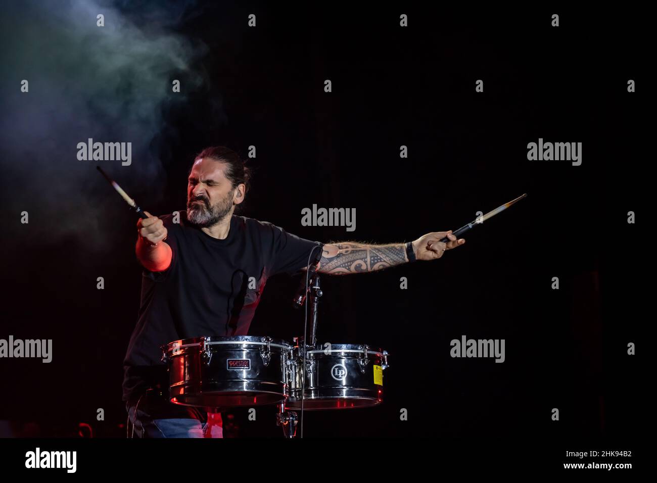 1 febbraio 2022, Napoli, Campania, Italia: Edoardo Bennato Peter Pan Rock n Roll Tour 2022. (Credit Image: © Giovanni Esposito/Pacific Press via ZUMA Press Wire) Foto Stock