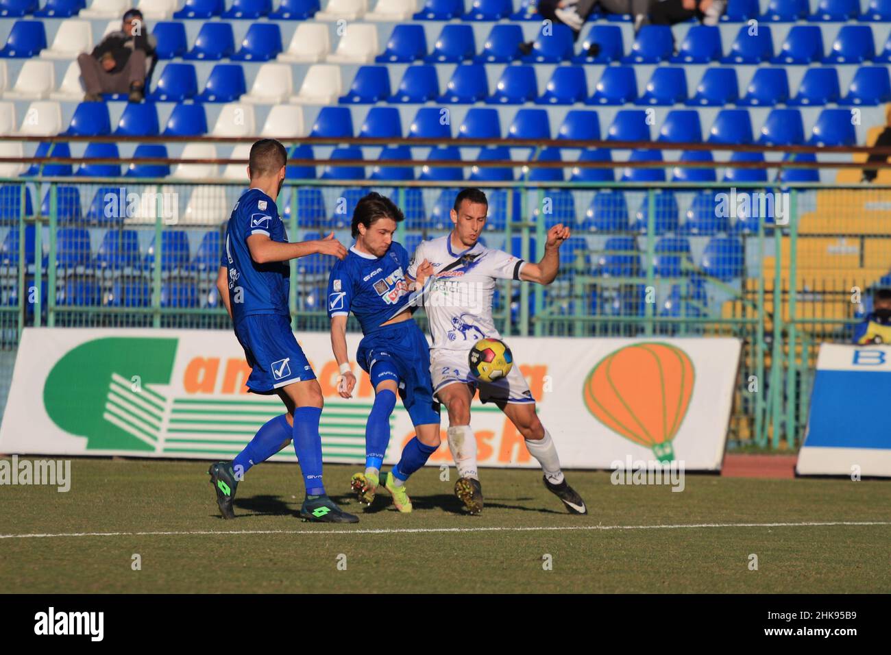 2 febbraio 2022, Pagani, Campania/Salerno, Italia: Pagani, Salerno, Italia - 02 Febbraio 2022 : Campionato Italiano di Calcio, Lega Pro, Serie C, Girone C, Day 21, Paganese vs Latina, risultato finale 1 - 2. (Credit Image: © Pasquale Senatore/Pacific Press via ZUMA Press Wire) Foto Stock