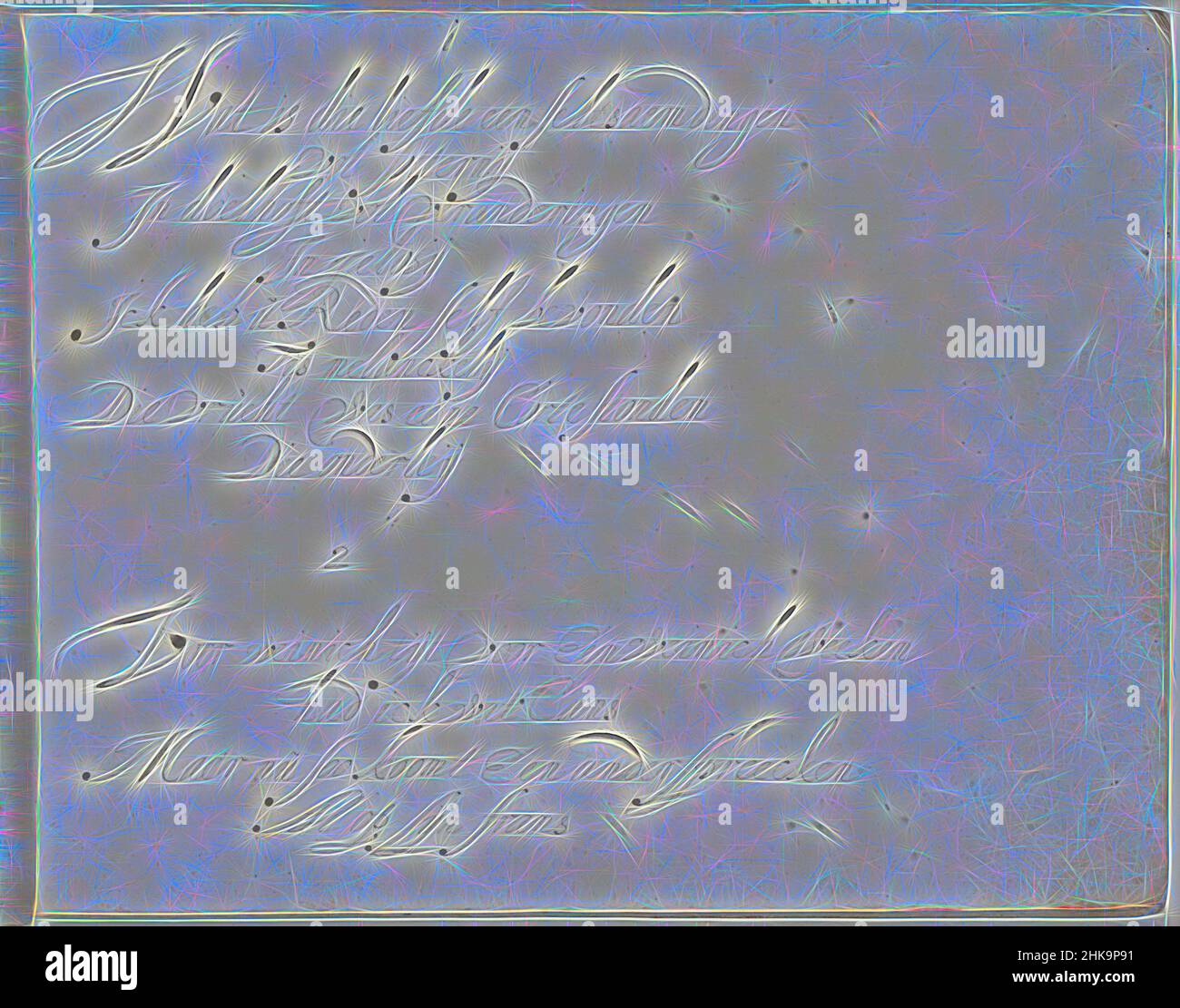 Ispirato dalla poesia sulle vicissitudini dell'amore (parte 1), il lamento dell'Amore costituito da cinque stanzas, senza melodia indicata, riimmaginato da Artotop. L'arte classica reinventata con un tocco moderno. Design di calda e allegra luminosità e di raggi di luce. La fotografia si ispira al surrealismo e al futurismo, abbracciando l'energia dinamica della tecnologia moderna, del movimento, della velocità e rivoluzionando la cultura Foto Stock