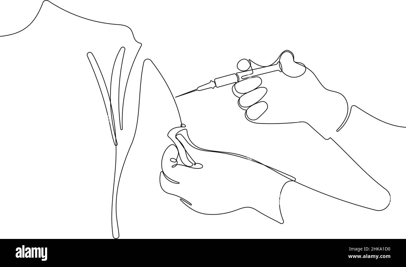 Medico del medicinale e dose di vaccino Illustrazione Vettoriale