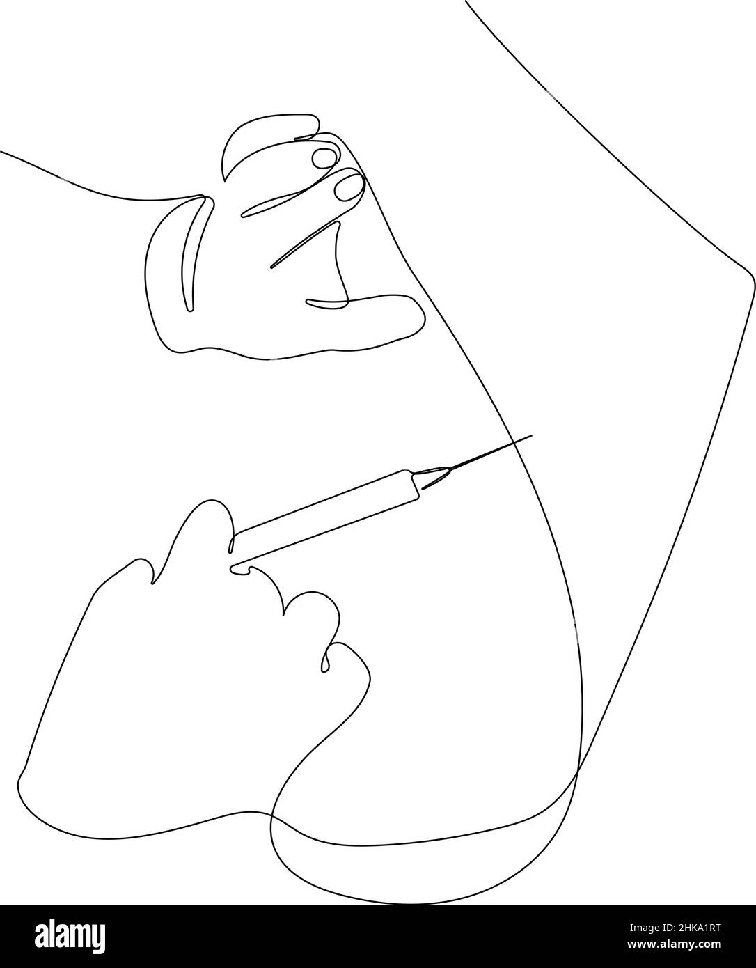 Medico del medicinale e dose di vaccino Illustrazione Vettoriale