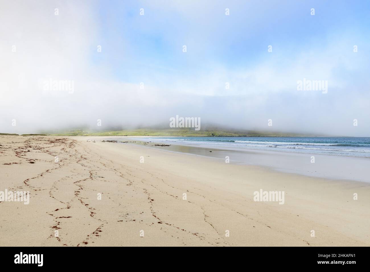 Spiaggia di Scarasta sull'Isola Ebridea esterna di Harris Foto Stock
