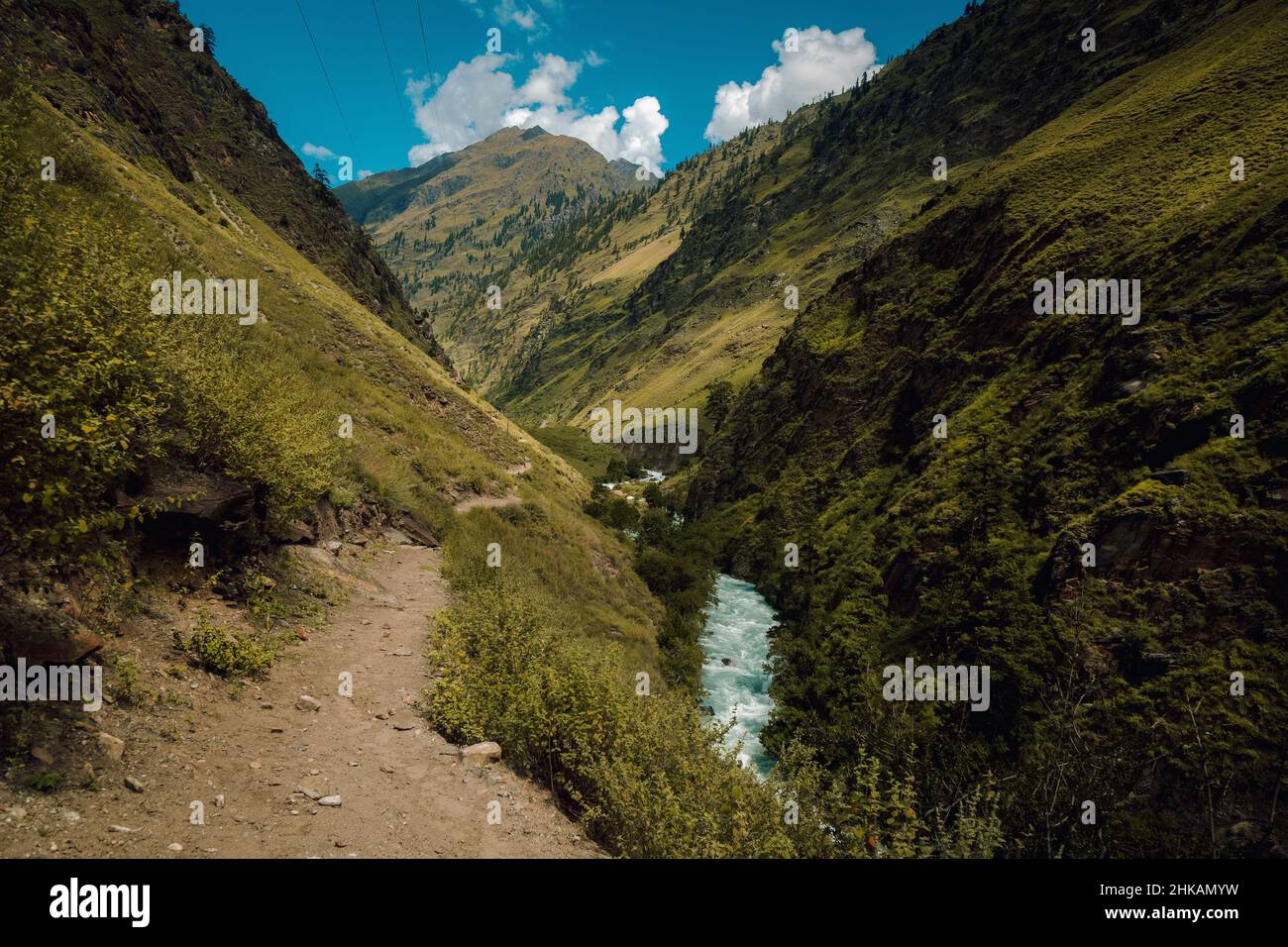 sulla strada per una splendida destinazione Foto Stock