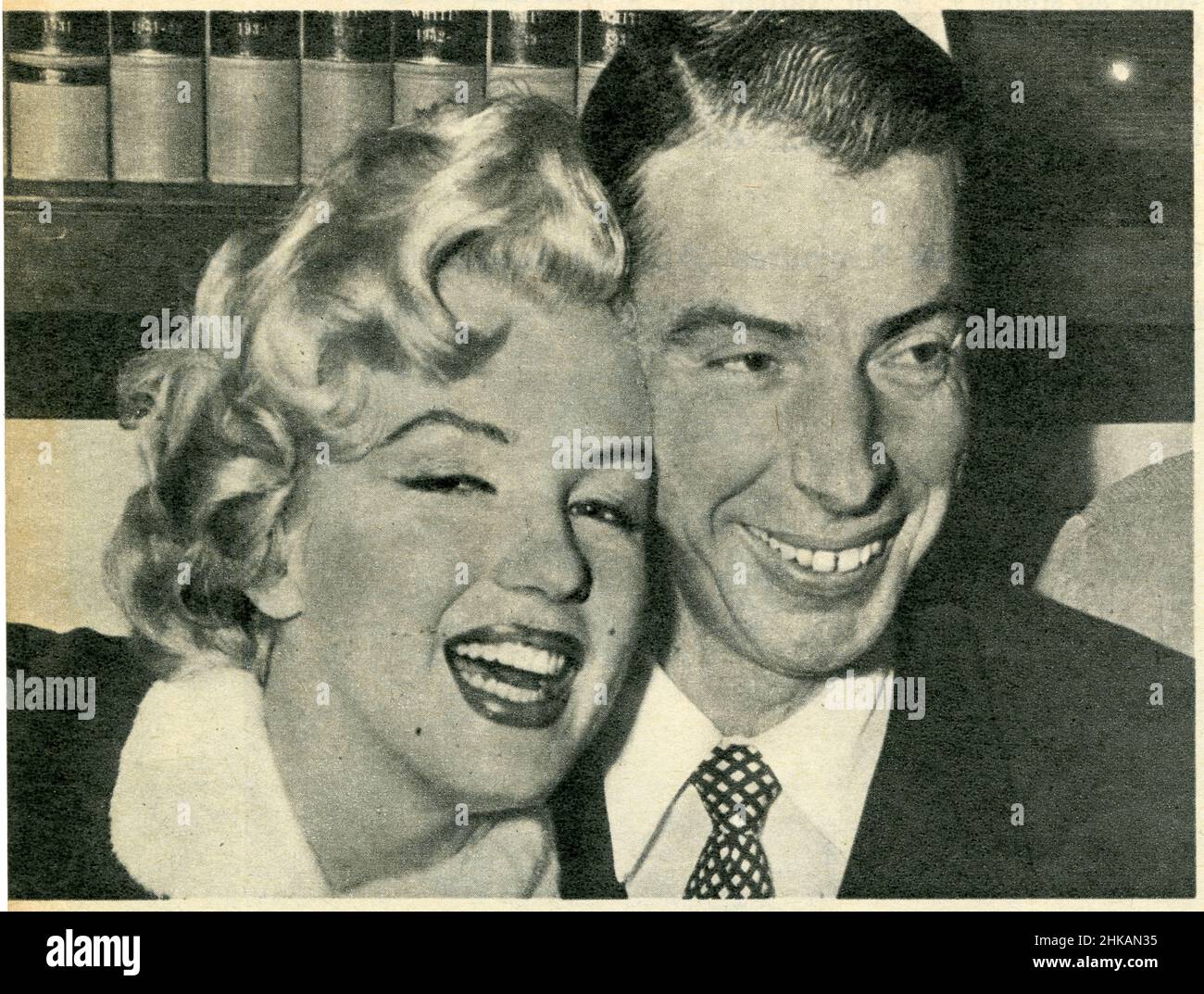 Marilyn Monroe en janvier 1954 épouse le Champion de base-ball Joe di Maggio Foto Stock