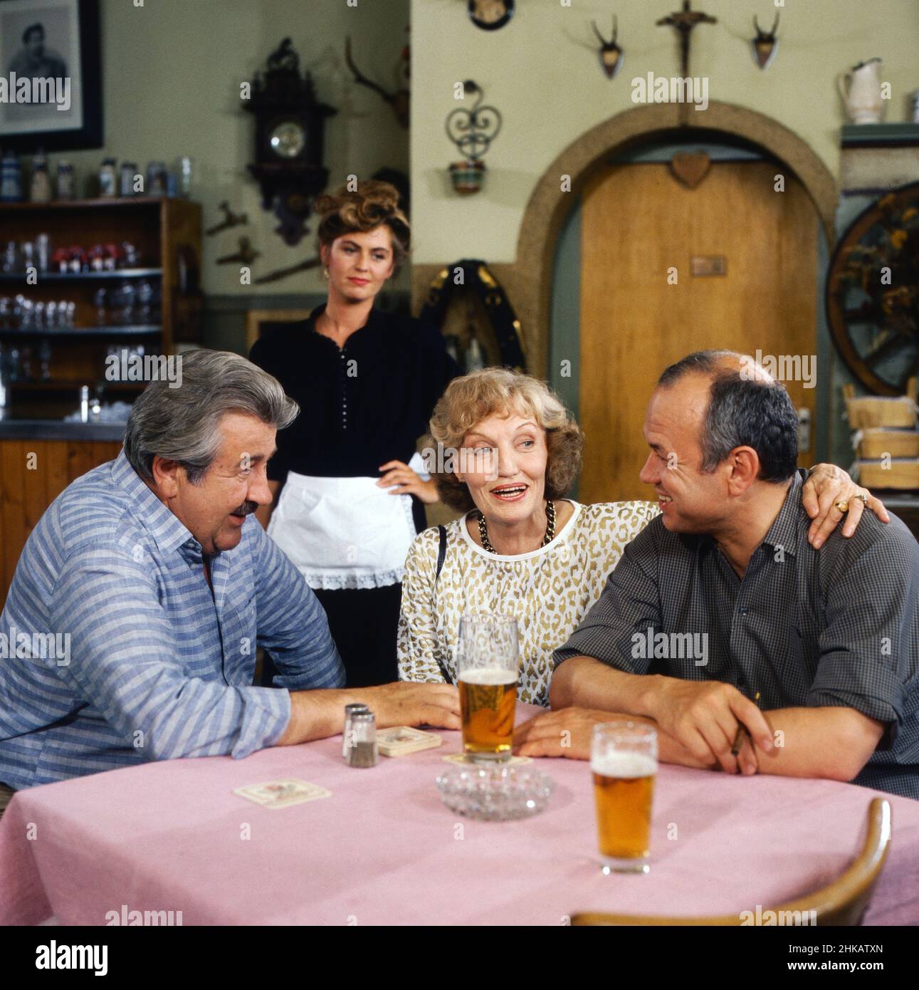 Anton, wohin?, Fernsehserie, Deutschland 1986 - 1988, Folge 5, Darsteller: Willy Harlander, Nini von Quast, Marianne Lindner, Jörg Hua Foto Stock