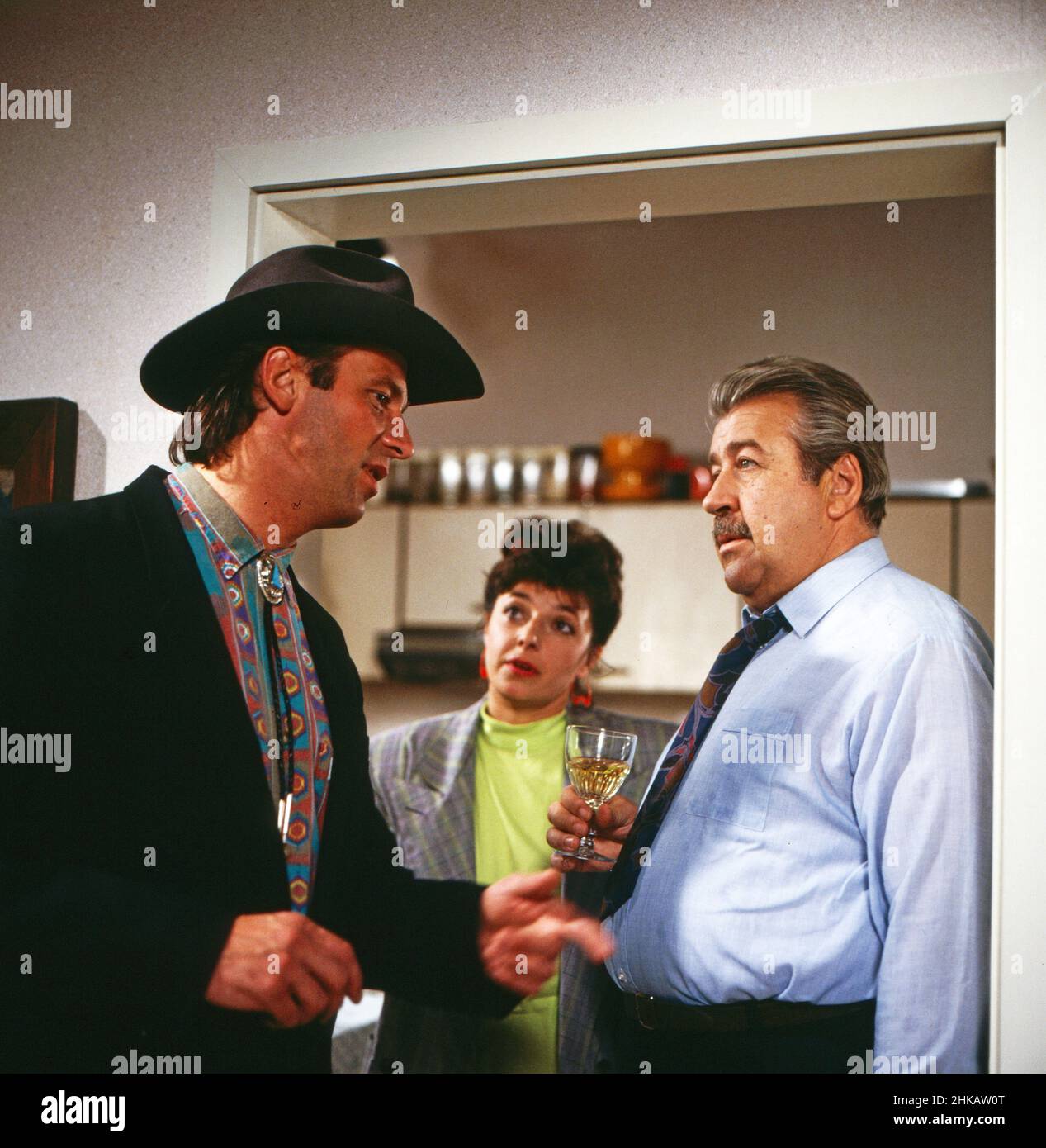 Anton, wohin?, Fernsehserie, Deutschland 1986 - 1988, Folge 6, Darsteller: Wolfgang Fierek, Monika Baumgartner, Willy Harlander Foto Stock