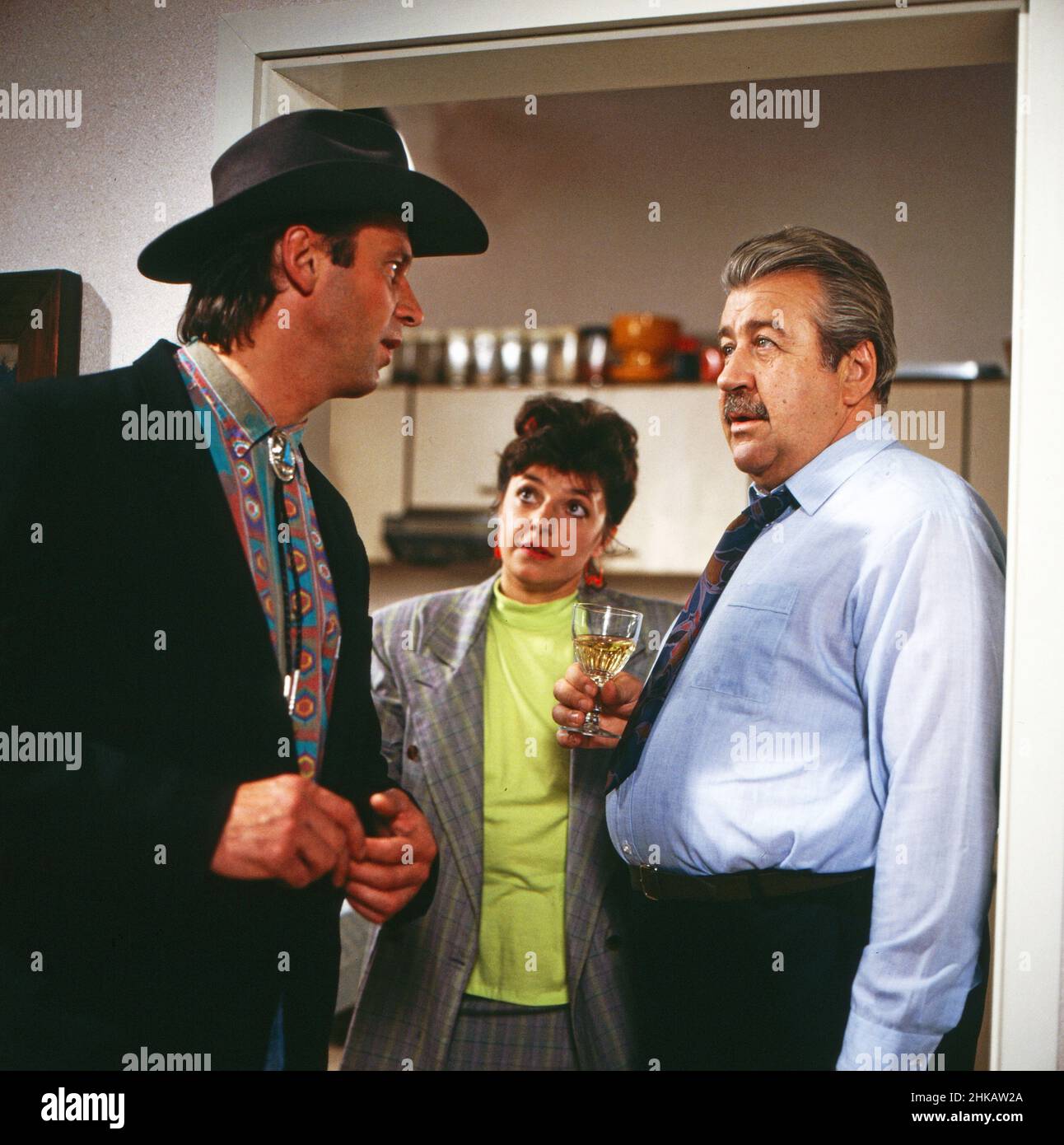 Anton, wohin?, Fernsehserie, Deutschland 1986 - 1988, Folge 6, Darsteller: Wolfgang Fierek, Monika Baumgartner, Willy Harlander Foto Stock