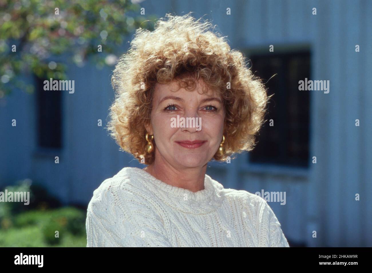 Gila von Weitershausen, deutsche Schauspielerin, in der Fernsehserie 'der Landarzt', Deutschland 1990er Jahre. Foto Stock