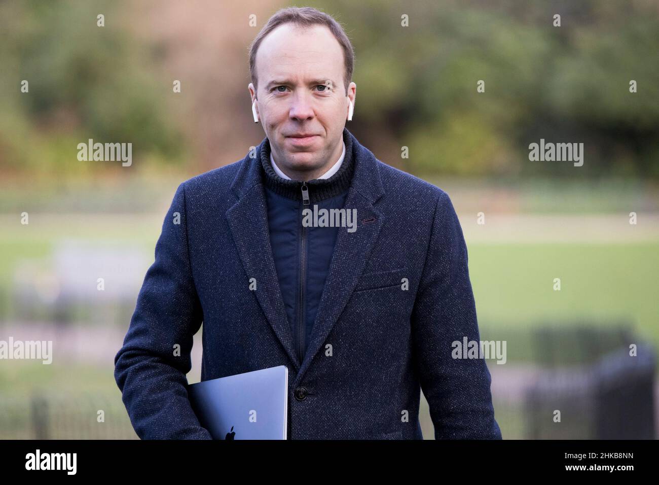 Londra, Regno Unito. 03rd Feb 2022. MP conservatore MATT HANCOCK visto a Westminster. PM Boris Johnson è stato accusato di una serie di violazioni delle regole di blocco, con alcuni parlamentari che chiedono le sue dimissioni. Photo credit: Ben Cawthra/Sipa USA **NO UK SALES** Credit: Sipa USA/Alamy Live News Foto Stock