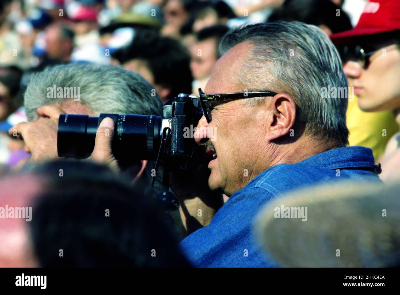 Giornalista rumeno Aurel Neagu, 1993 Foto Stock
