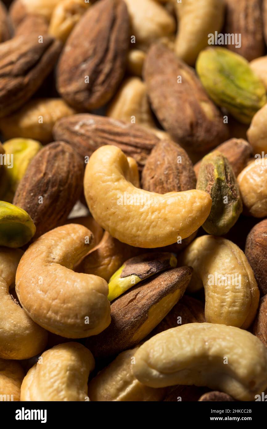 Salsa arrosto di noci assortite mescolare con le seghe e le mandorle Foto Stock