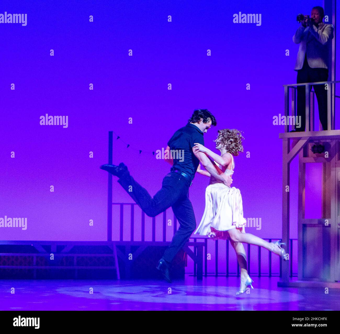 Londra, Regno Unito. 3rd Feb 2022. Photocall Dirty Dancing - la storia classica sul palco al Dominion Theatre London Credit: Ian Davidson/Alamy Live News Foto Stock