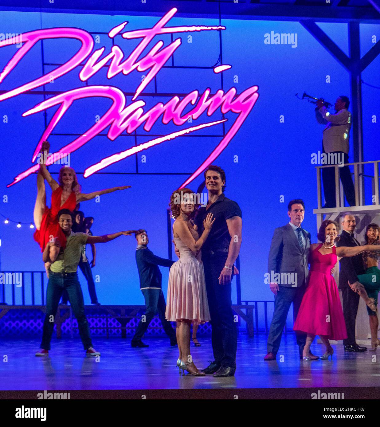 Londra, Regno Unito. 3rd Feb 2022. Photocall Dirty Dancing - la storia classica sul palco al Dominion Theatre London Credit: Ian Davidson/Alamy Live News Foto Stock