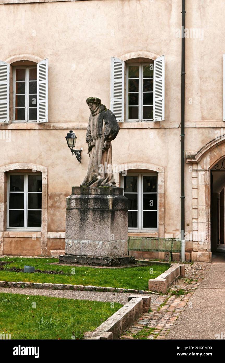 Nicolas Rolin, Hotel-Dieu des Hospices Civils de Beaune, Cote-d'Or, Bourgogne-France-Comte, Borgogna, Francia, Europa Foto Stock