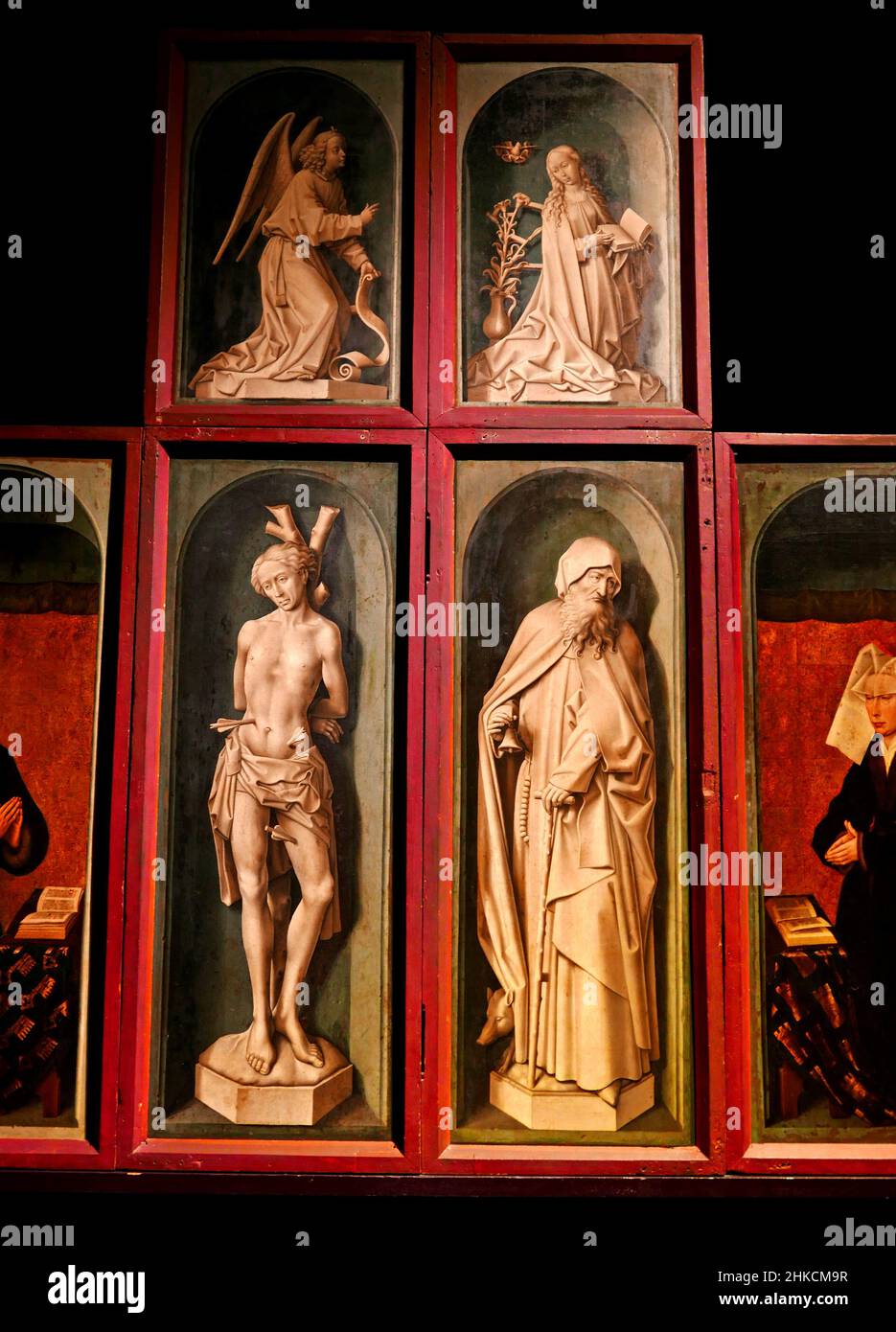 Hotel-Dieu des Hospices Civils de Beaune, il Giudizio universale, Cote-d'Or, Bourgogne-France-Comte, Borgogna, Francia, Europa Foto Stock