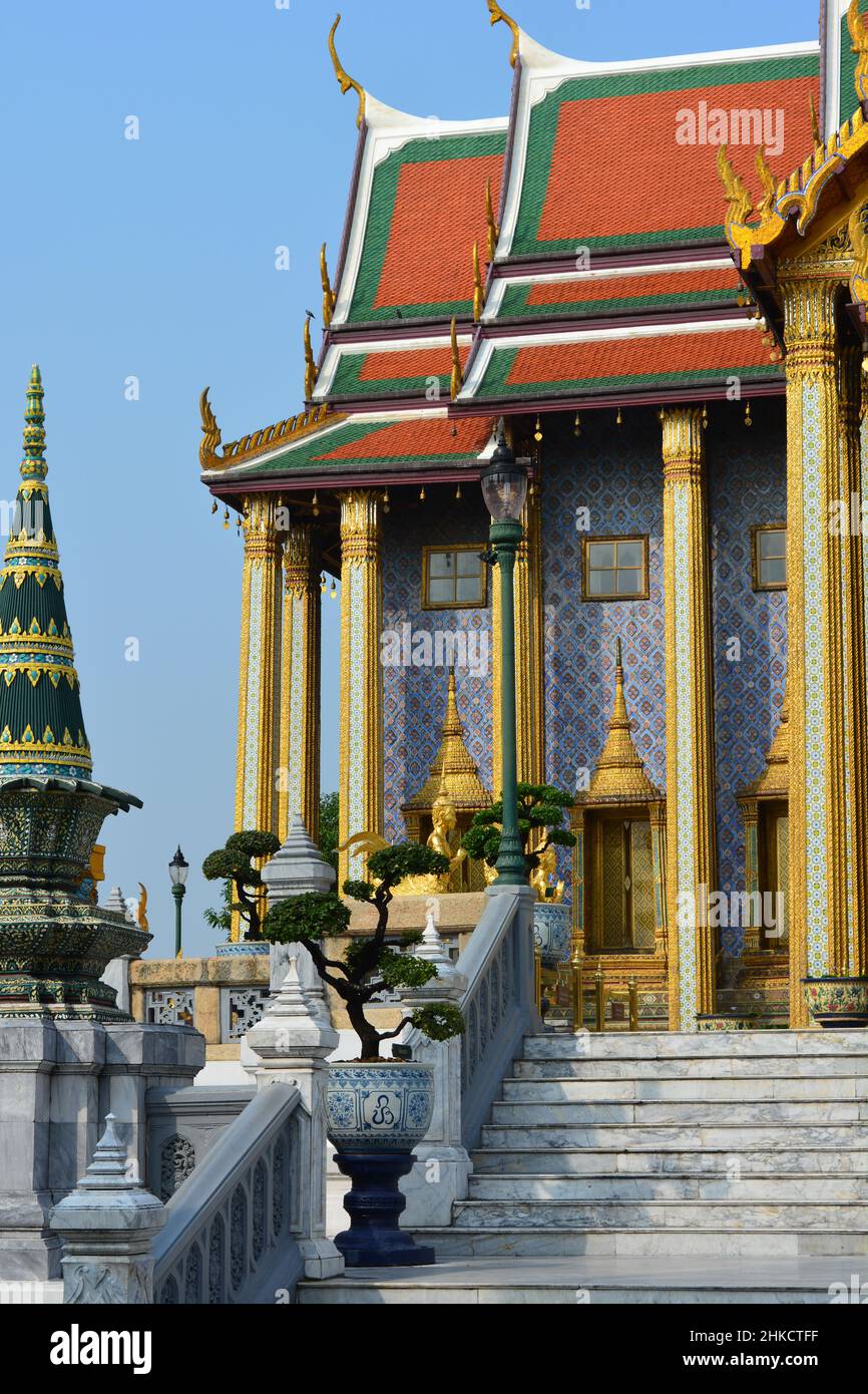 Thailandia, Bangkok - Grand Palace e Wat Phra Kaeo Foto Stock