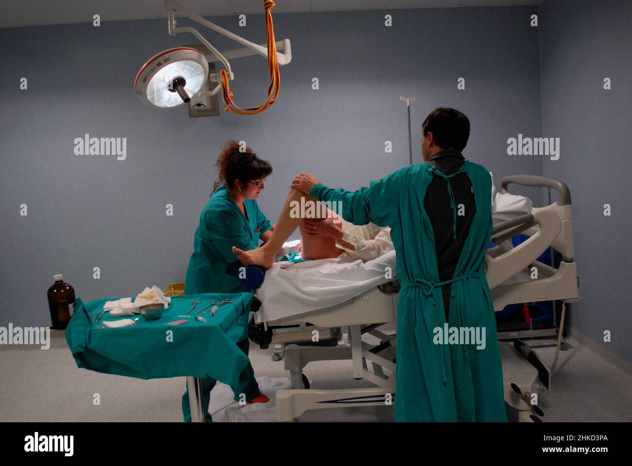 Roma, Italia 17/04/2008: Parto, Fabia Mater Clinic. © Andrea Sabbadini Foto  stock - Alamy