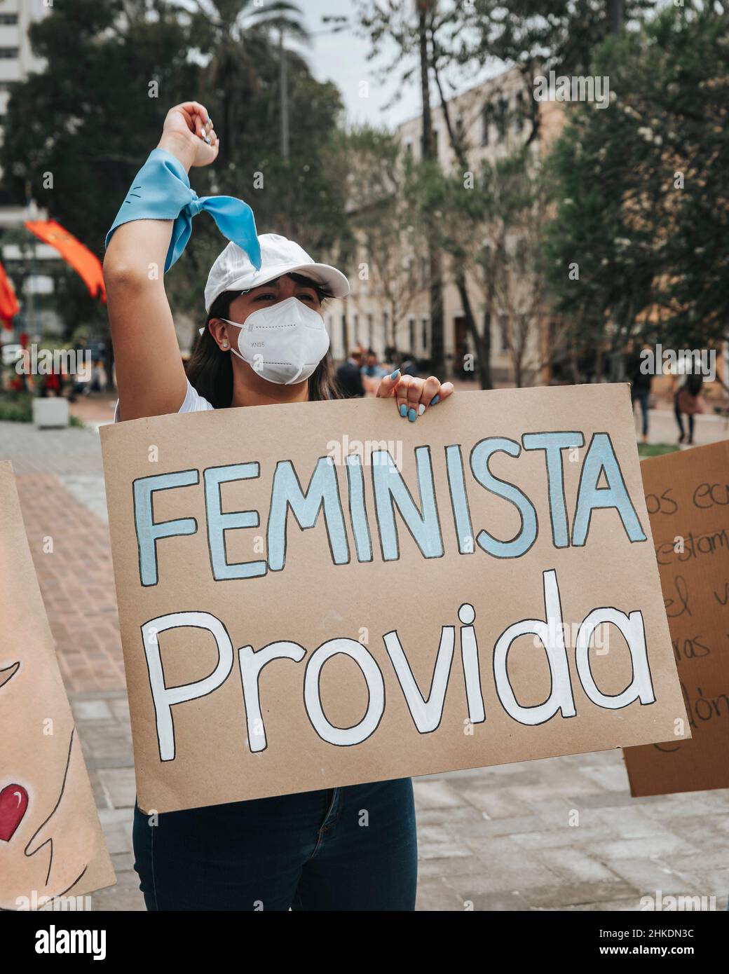 Protesta pro vita, Ecuador Foto Stock