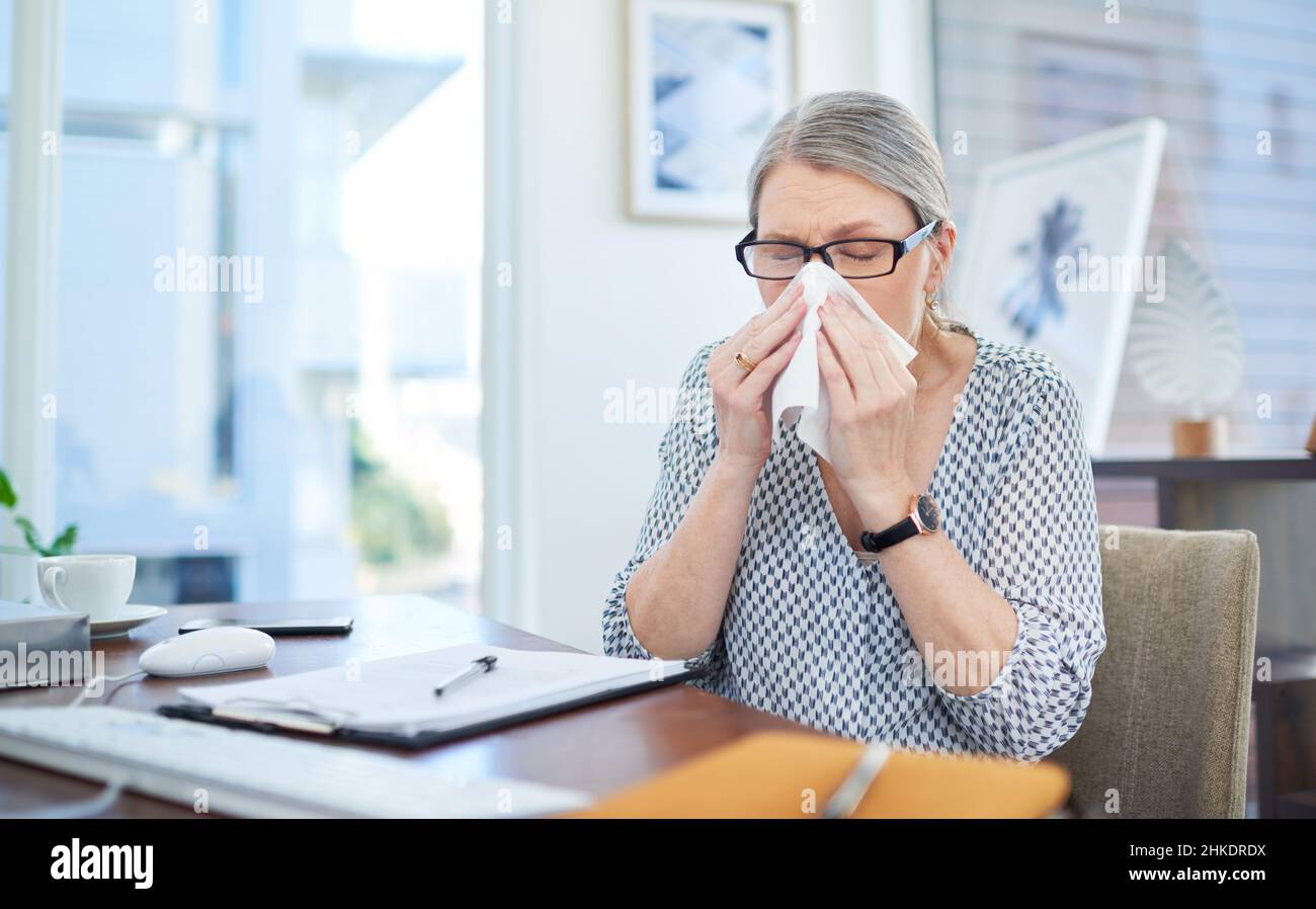 Avrei dovuto fare una giornata di malattia Foto Stock