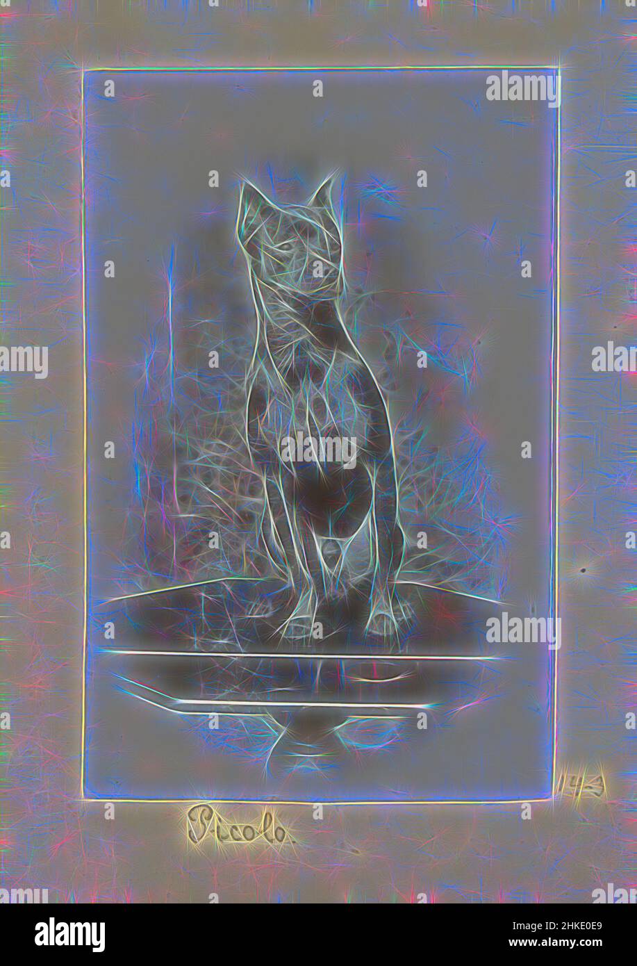 Ispirato da Picolo il cane, Foto 3 sull'album foglia 14 dall'album Amsterdam 1890-1894., creatore: Hendrik Herman van den Berg, Amsterdam, in o dopo il 1890 - in o prima del 1894, Reimagined by Artotop. L'arte classica reinventata con un tocco moderno. Design di calda e allegra luminosità e di raggi di luce. La fotografia si ispira al surrealismo e al futurismo, abbracciando l'energia dinamica della tecnologia moderna, del movimento, della velocità e rivoluzionando la cultura Foto Stock