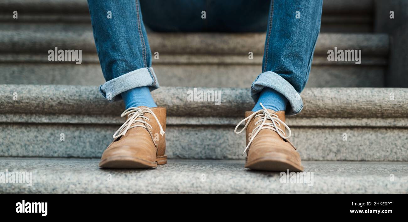 Le scarpe giuste possono portarti nei luoghi giusti Foto Stock